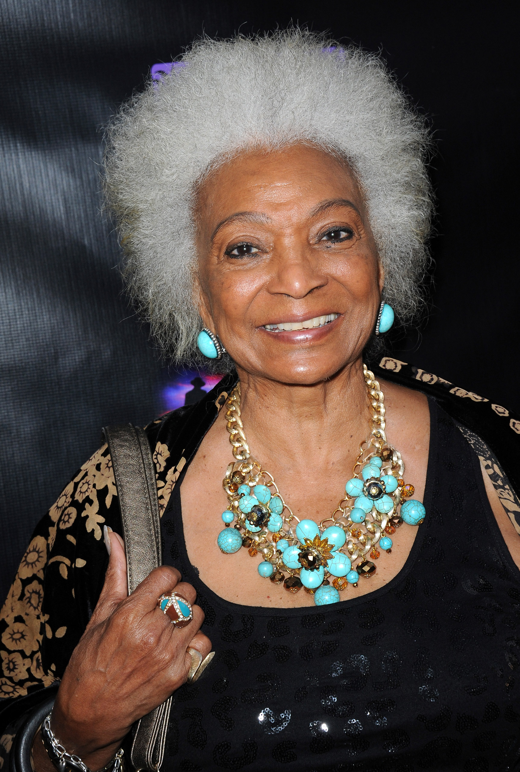 GLENDALE, CA - APRIL 15:  Actress Nichelle Nichols attends the Malcolm McDowell Series Of Q&amp;A Screenings for "Star Trek: Generations" Presented by Prospect House Entertainment moderated by Michael Dorn at The Alex Theater on April 15, 2014 in Glendale, California.  (Photo by Albert L. Ortega/Getty Images)