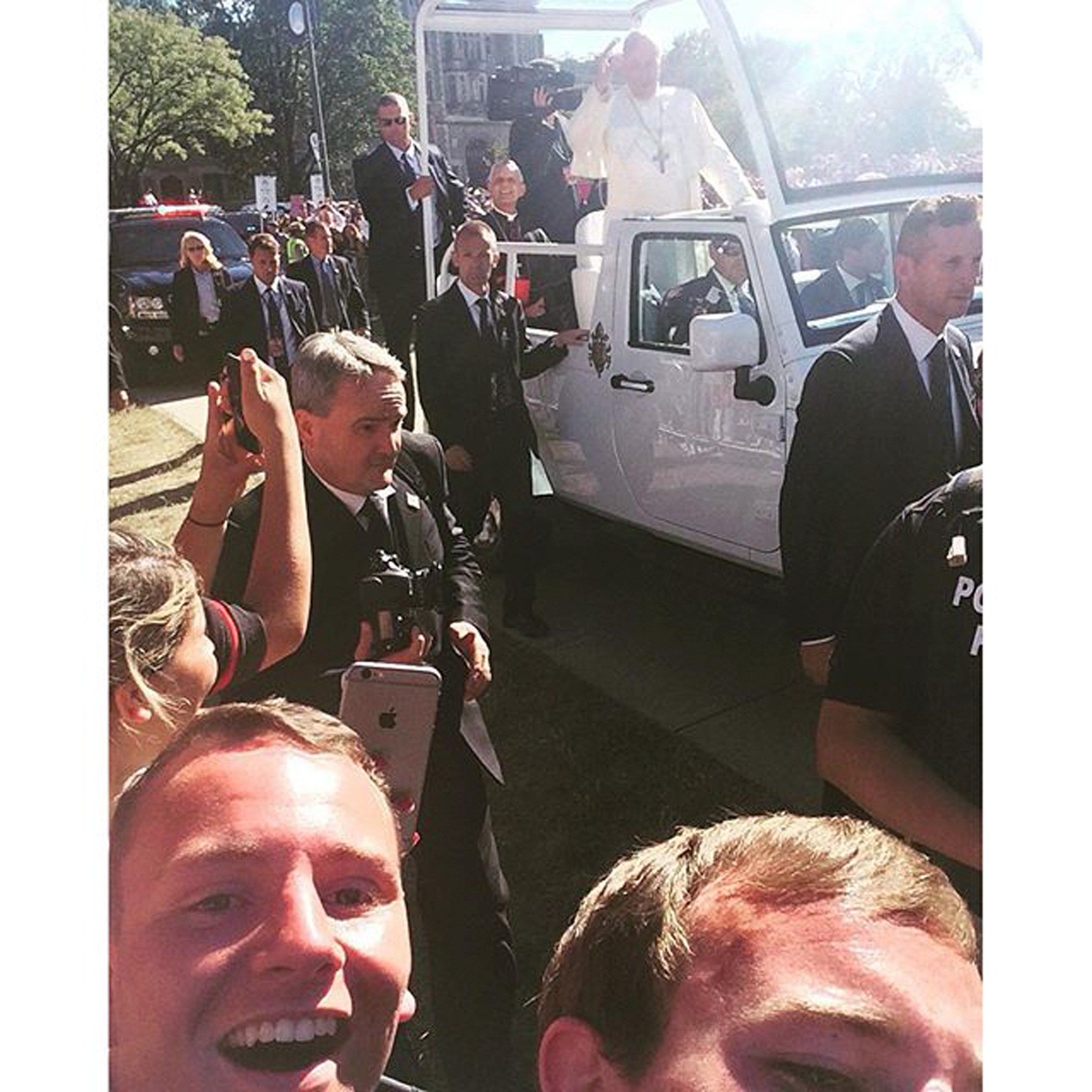 Connor Schumacher posted from Washington, D.C., saying  His Holiness Pope Francis.