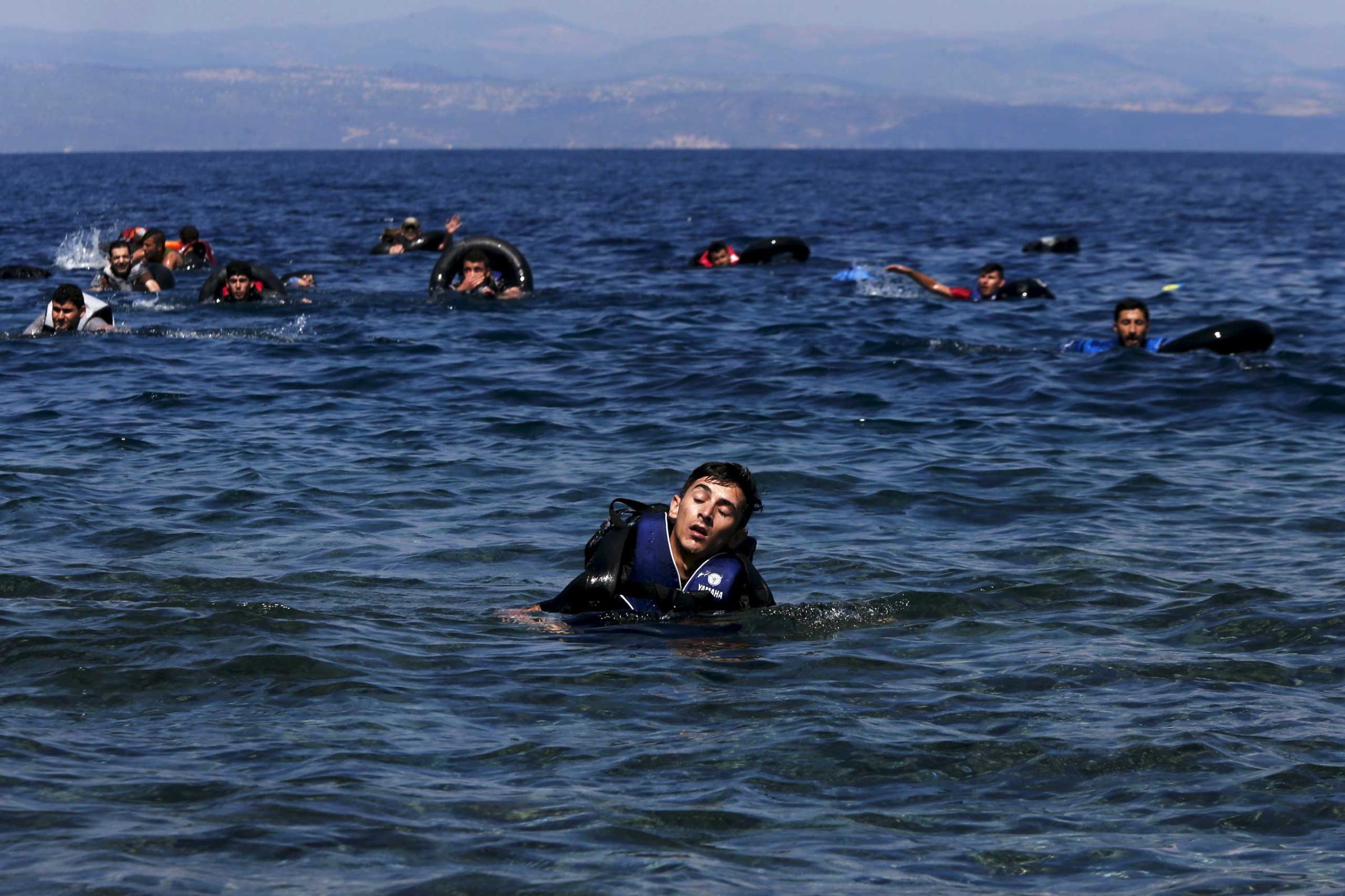 refugees migrants Lesbos