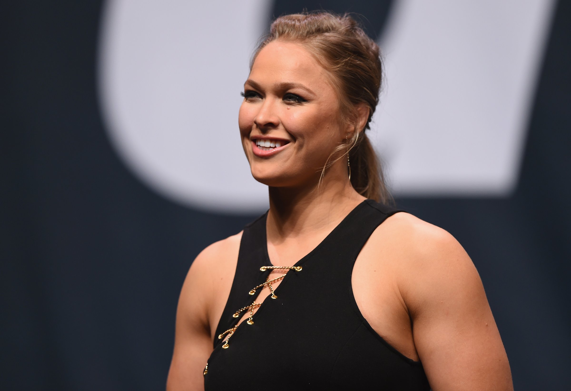 Ronda Rousey at the UFC's Go Big launch event in Las Vegas on Sept. 4, 2015.