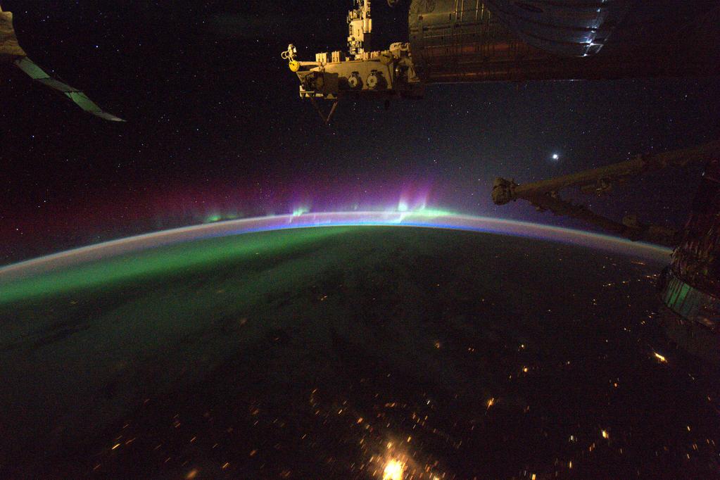 By morning's Northern lights. Good morning from @Space_Station! #YearInSpace  - via Twitter on Sept. 21, 2015