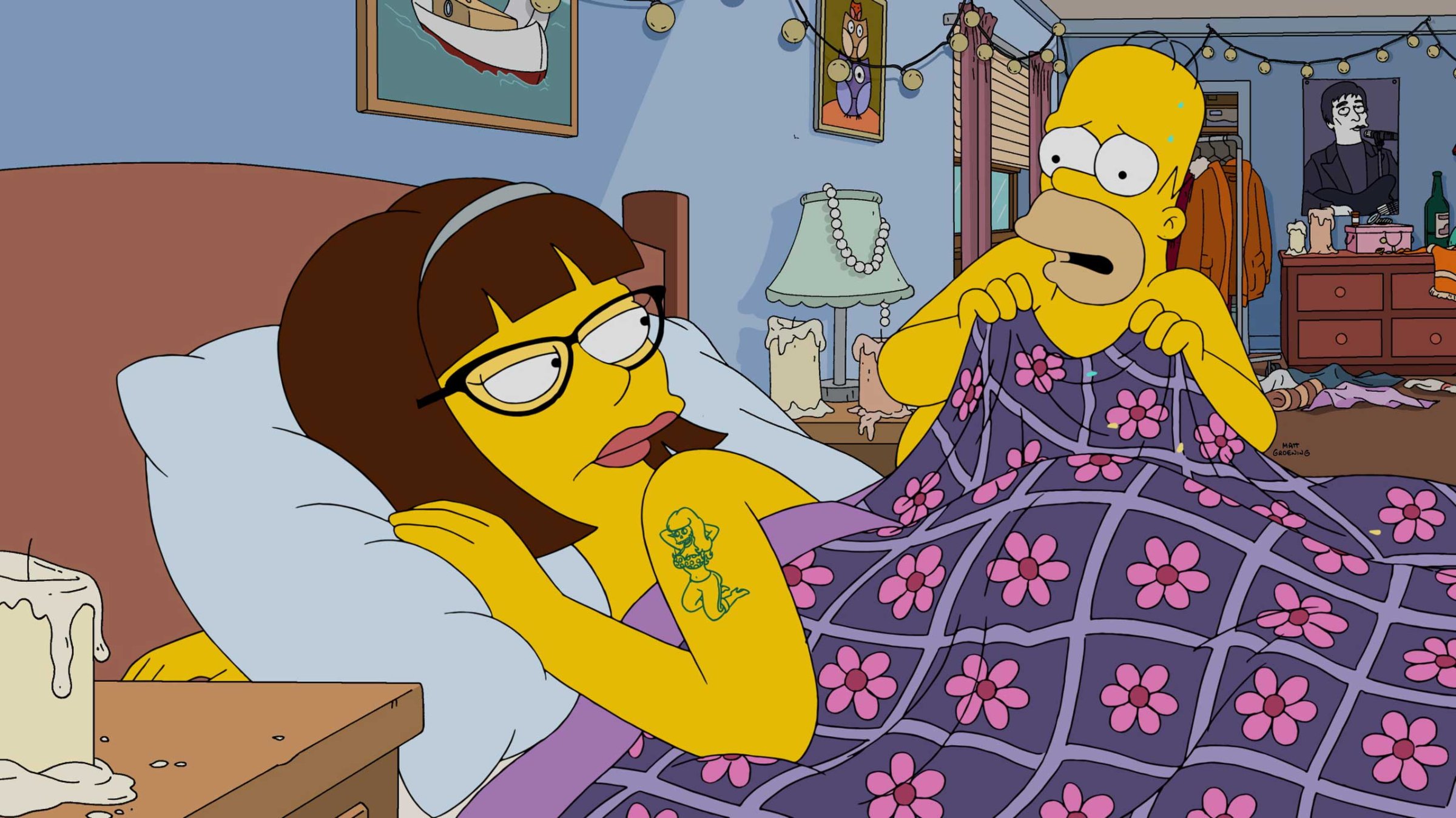 THE SIMPSONS: Lena Dunham guest voices in the "Every Man's Dream" season 27 premiere episode of THE SIMPSONS airing Sunday, Sept. 27 (8:00-8:30 PM ET/PT) on FOX.  THE SIMPSONS ™ and © 2015 TCFFC ALL RIGHTS RESERVED.