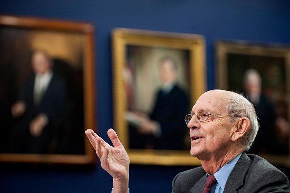 Supreme Court Justice Stephen Breyer testifies before the Financial Services and General Government Subcommittee during a hearing on the budget  for the Supreme Court in Washington, District of Columbia, U.S., on Monday, March 23, 2015.