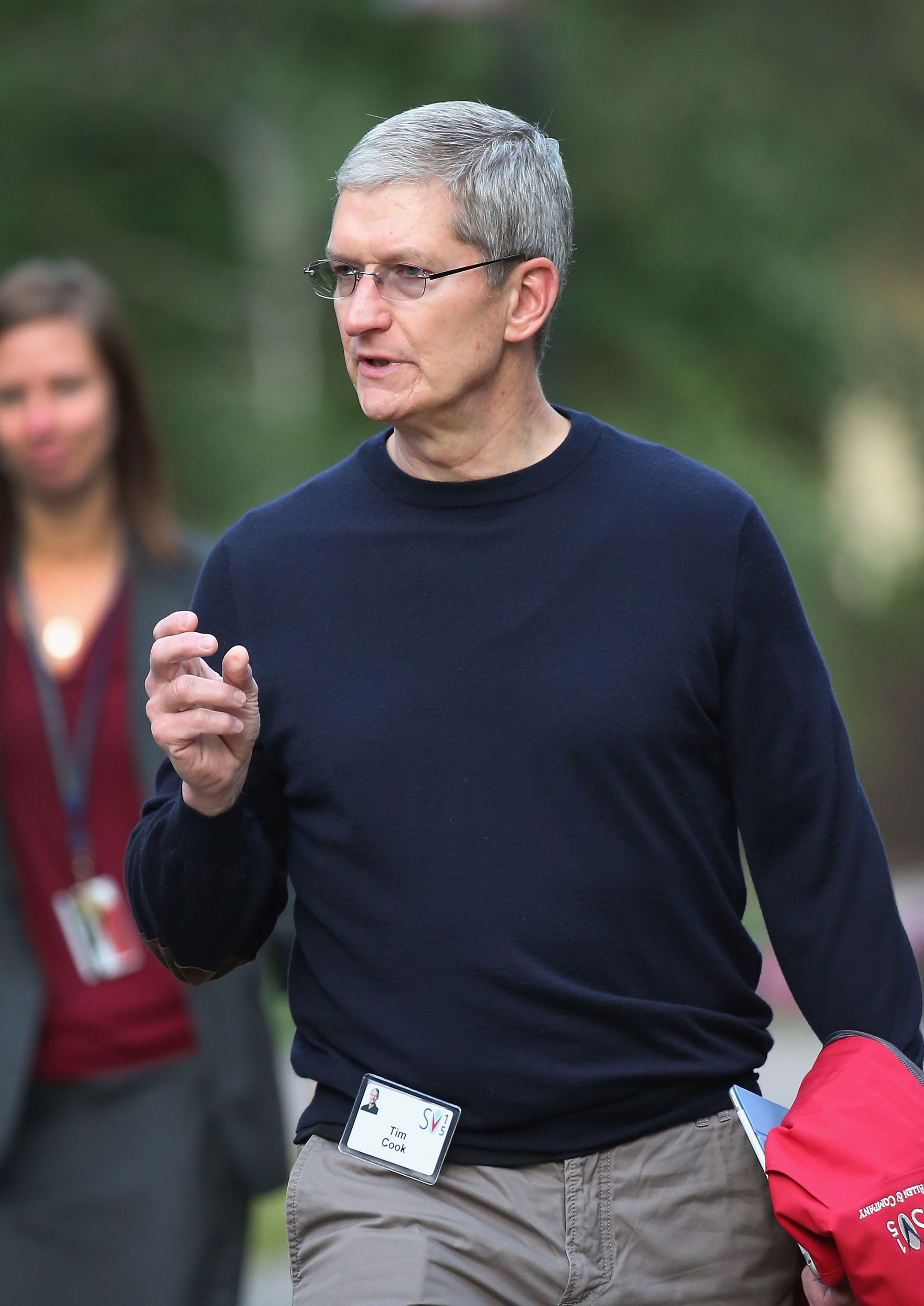 Tim Cook on July 9, 2015 in Sun Valley, Idaho. (Scott Olson—Getty Images)