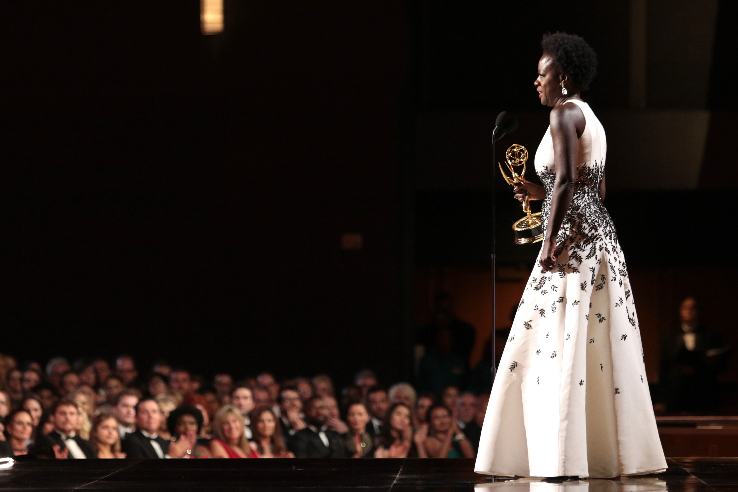 Viola Davis accepts the award for outstanding lead actress in a drama series for <i>How to Get Away With Murder</i> at the 67th Primetime Emmy Awards on Sept. 20, 2015, in Los Angeles. (Alex Berliner—Invision/AP)