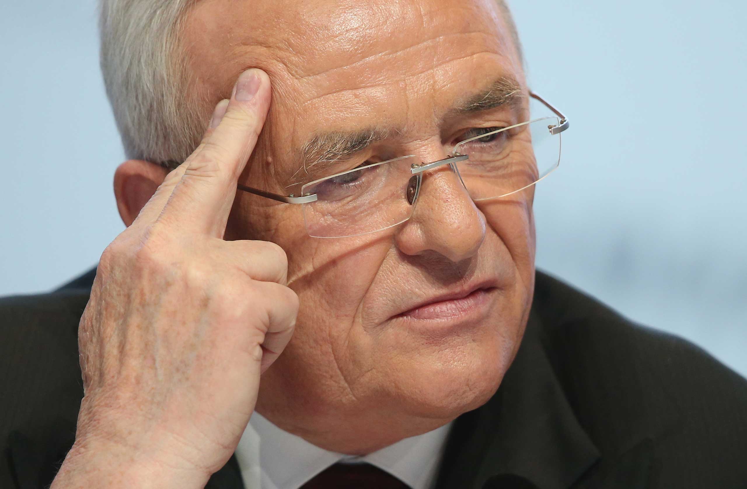 Volkswagen CEO Martin Winterkorn attends the company's annual press conference on March 13, 2014 in Wolfsburg, Germany. (Sean Gallup—Getty Images)