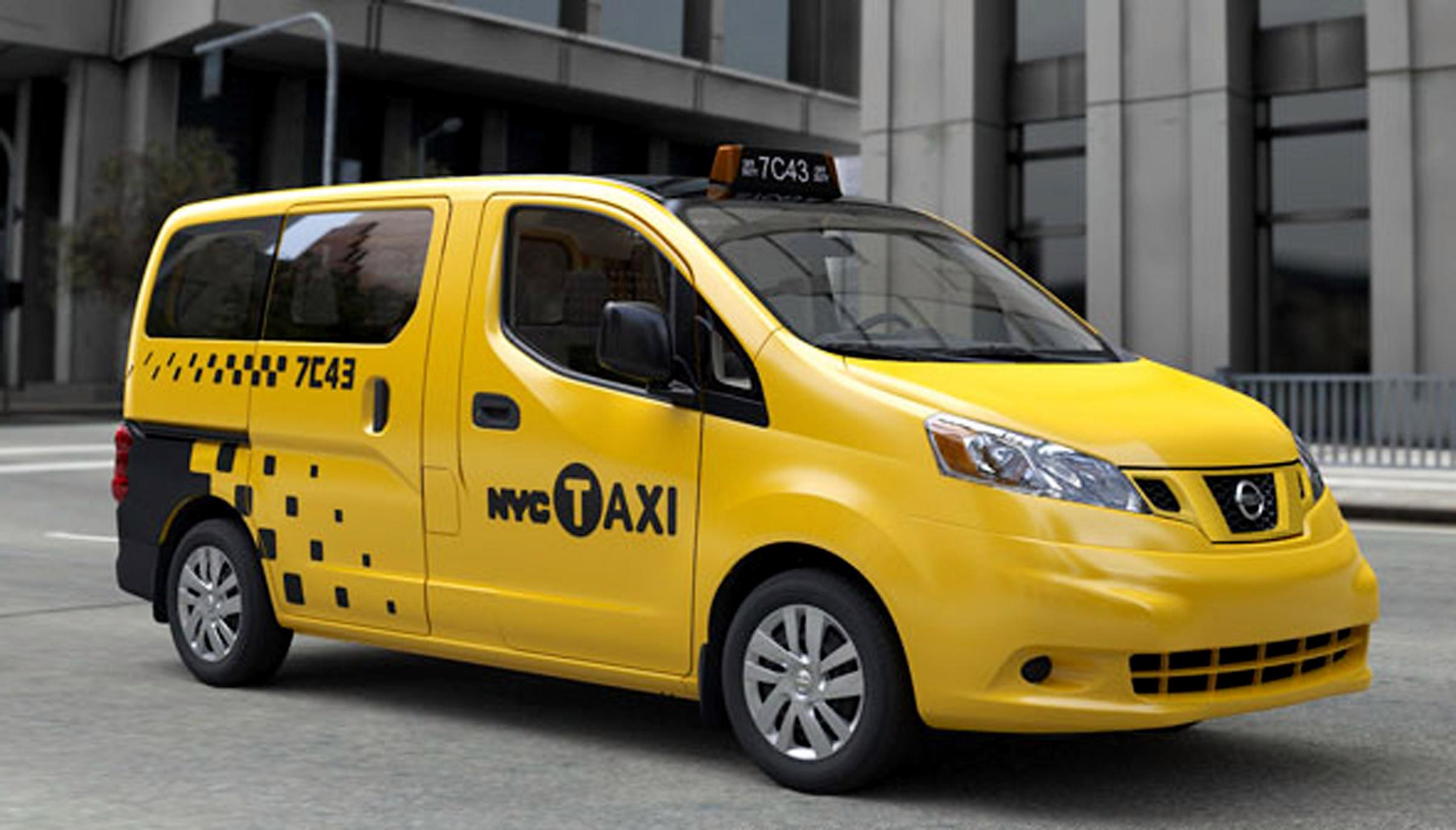 NEW YORK, NY - UNSPECIFIED DATE: In this handout image provided by the City of New York, a Nissan NV200 is seen as a New York City taxi cab in New York City. The Taxi and Limousine Commission along with New York City Mayor Michael Bloomberg annouced the Nissan NV200 designed by Nissan North America, Inc., has been chosen as the winner of the Taxi of Tomorrow competition and will become the City’s exclusive taxicab for a decade. (Photo by City of New York via Getty Images)