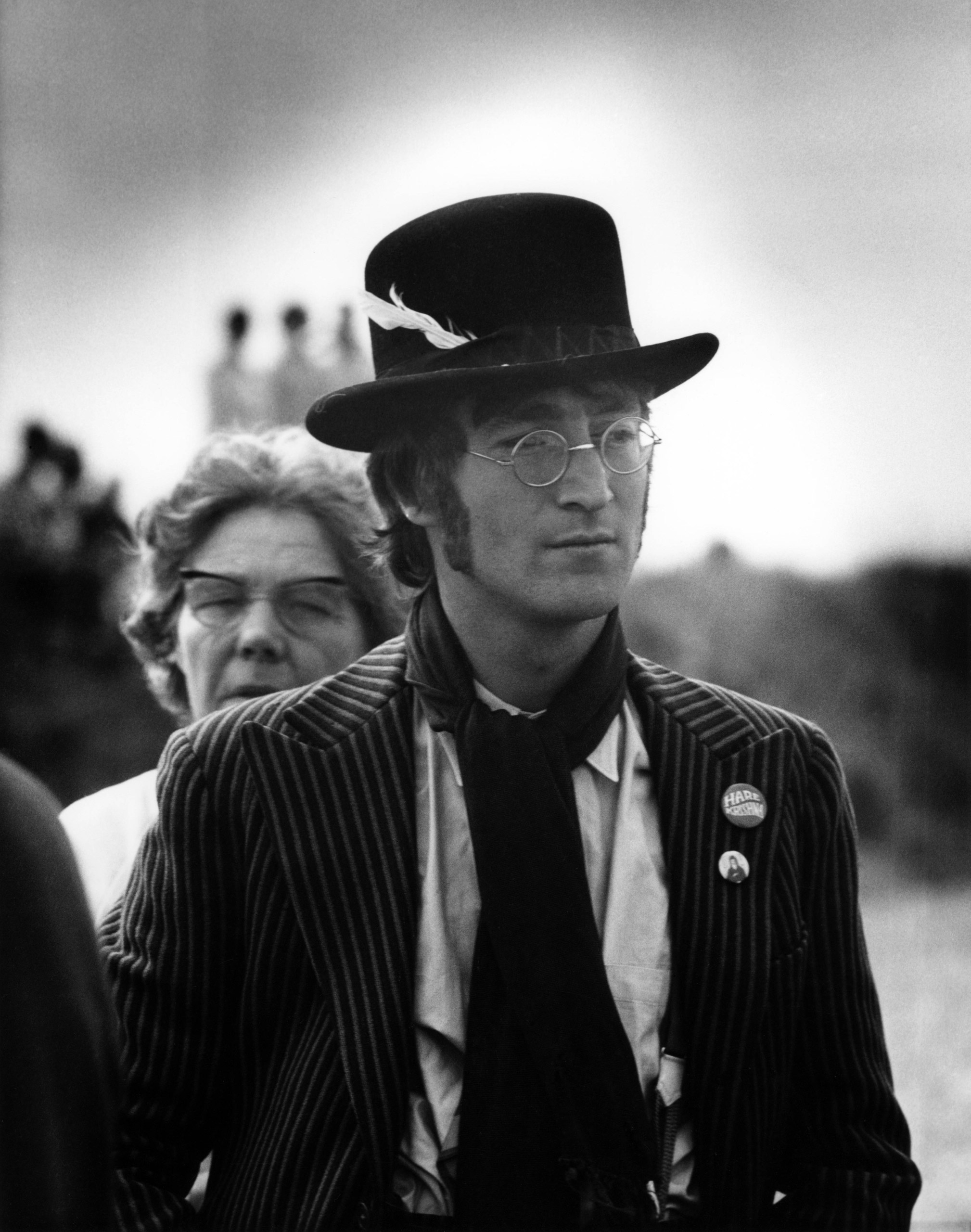 John Lennon filming Magical Mystery Tour, 1967.