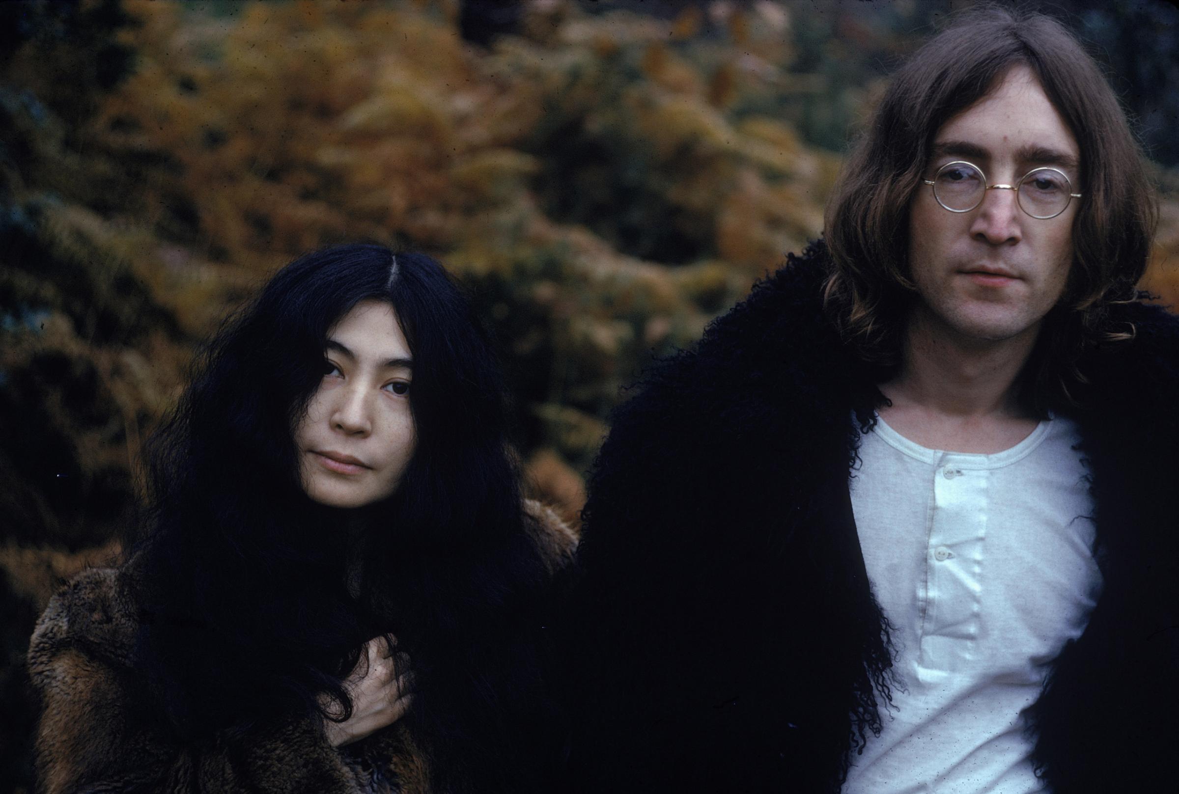 Yoko Ono and John Lennon, December 1968.