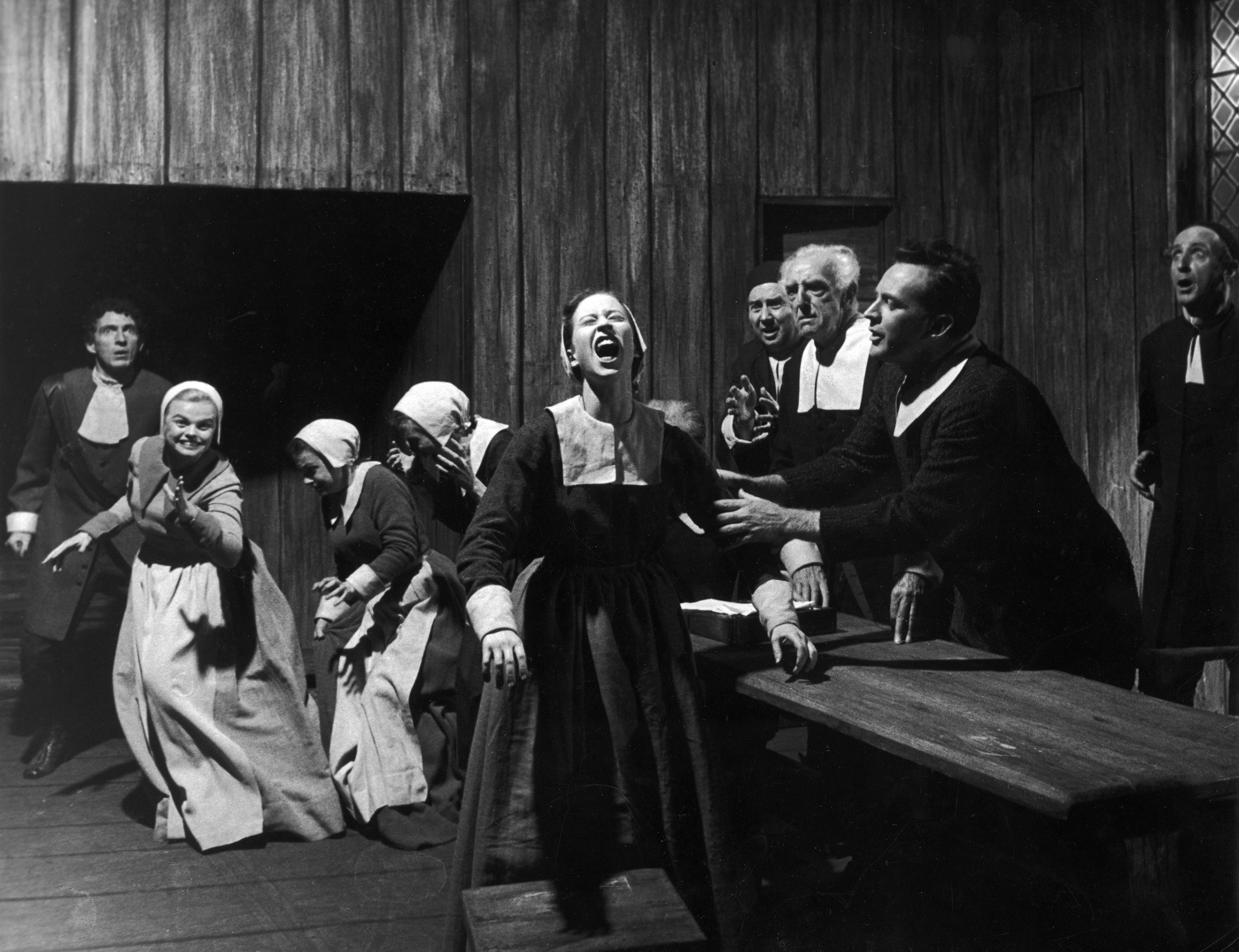 A scene from "The Crucible," 1953.