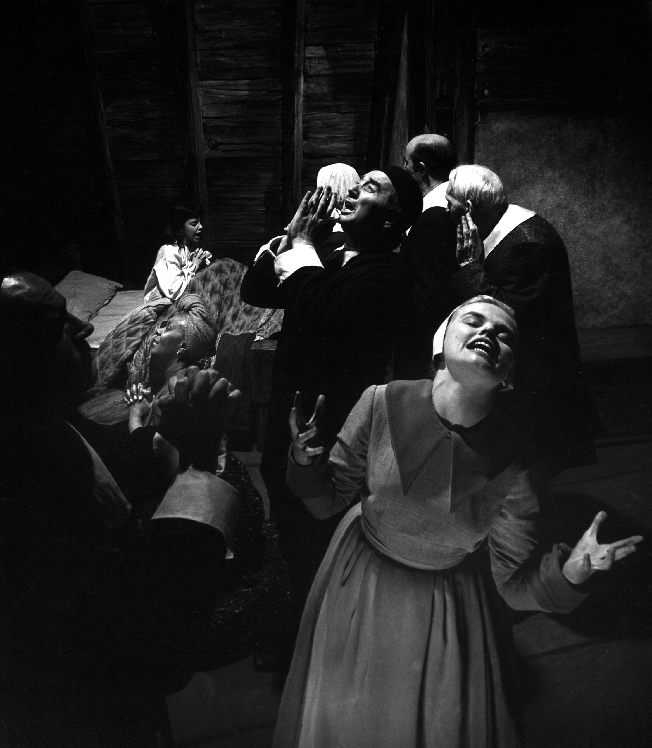 A scene from "The Crucible," 1953.