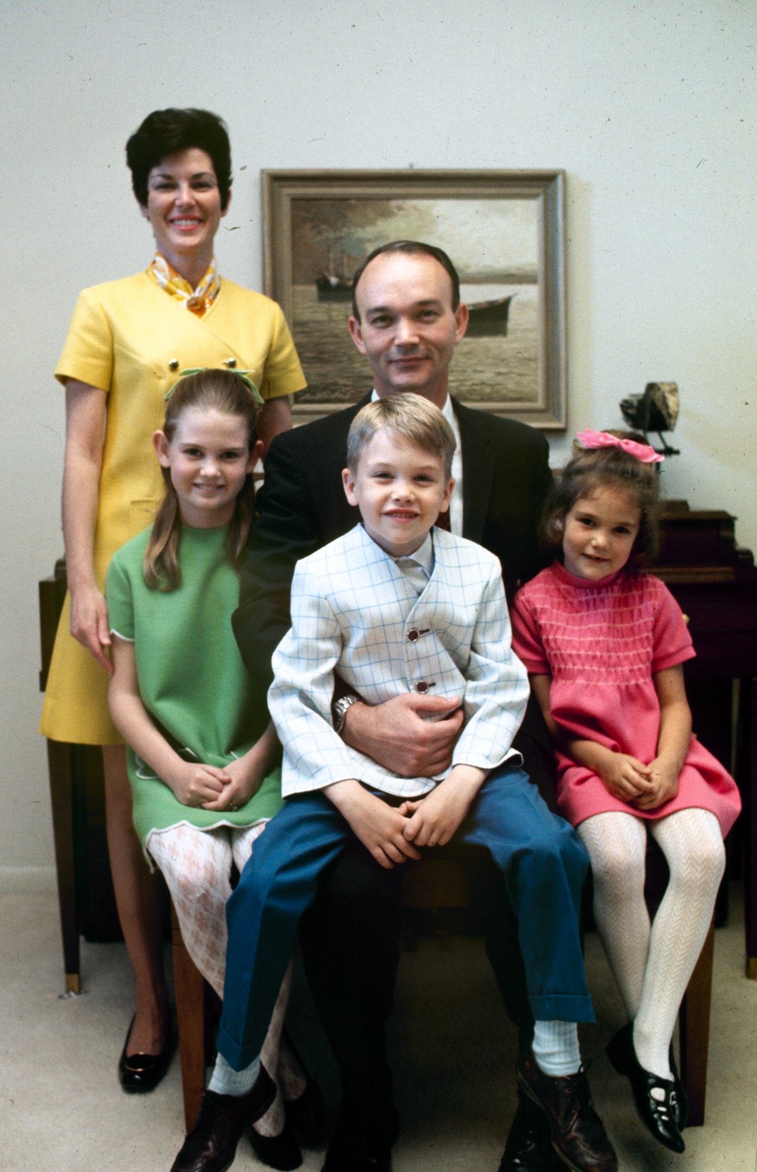 Astronaut Michael Collins and family, 1969.