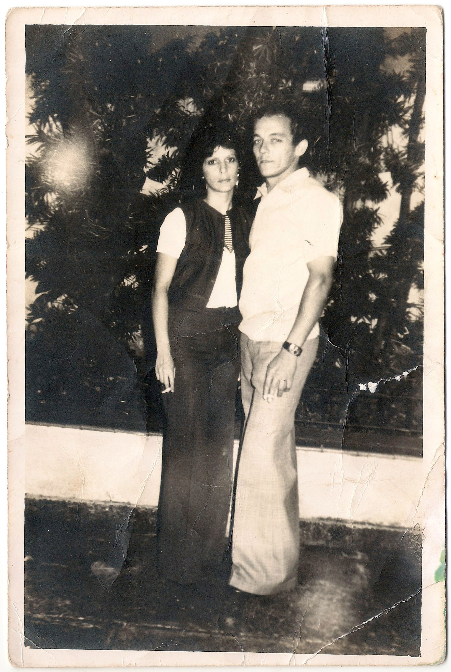 Juanito with his wife Barbara in Cuba; they had met when she was 13 years old. Barbara, concerned for her brother Hector who had left to the U.S., plead for Juanito to go and look after him. She expected they would be reunited shortly.