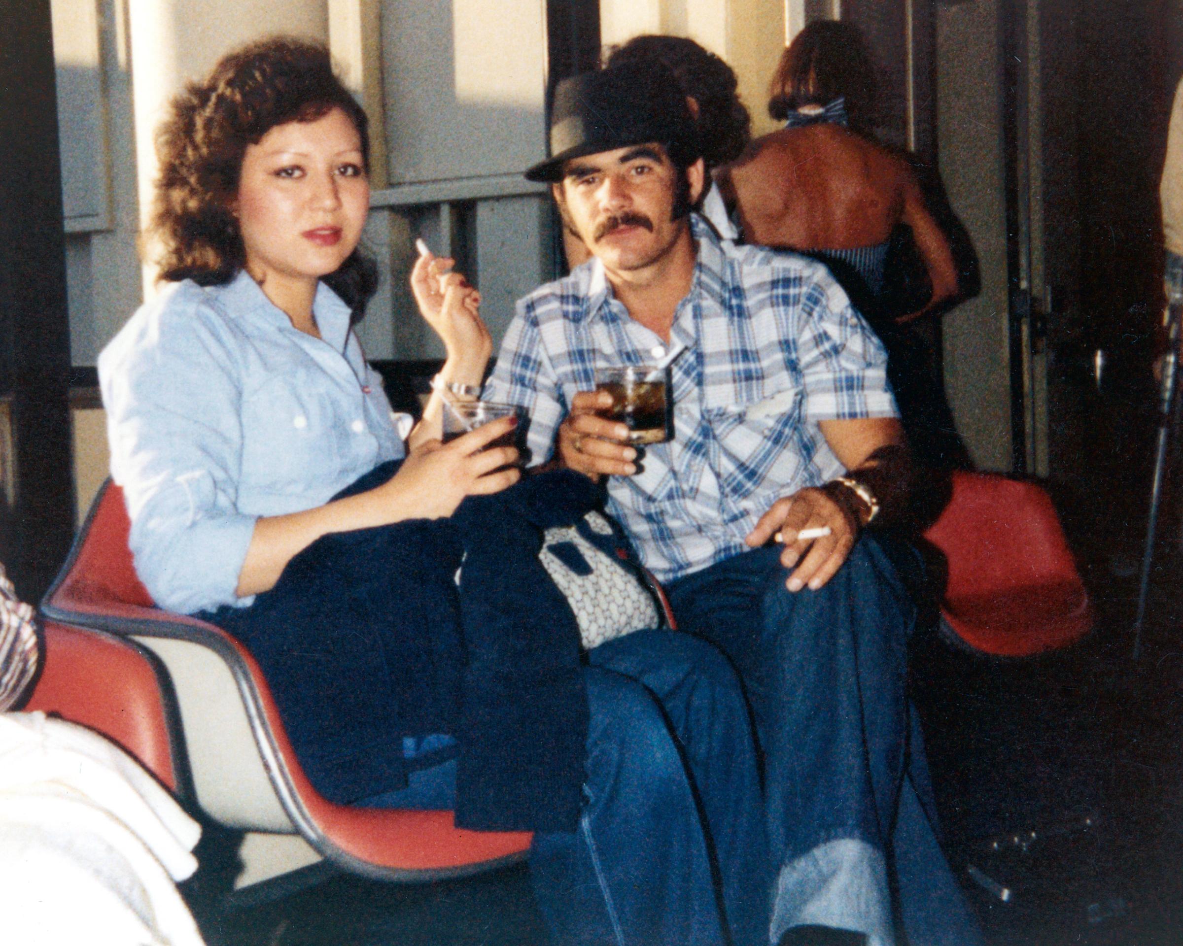 Silvio with a girlfriend in California. Silvio grew depressed and turned to drinking in the U.S. after leaving behind his wife and two daughters in Cuba. He says that Sira and Manuel Gonzalez and their children saved his life by welcoming him in California.