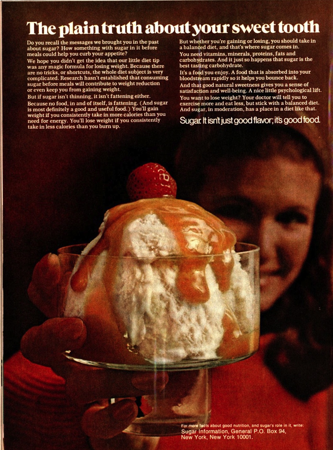 An ad from the Feb. 19, 1973, issue of TIME (Sugar Information)