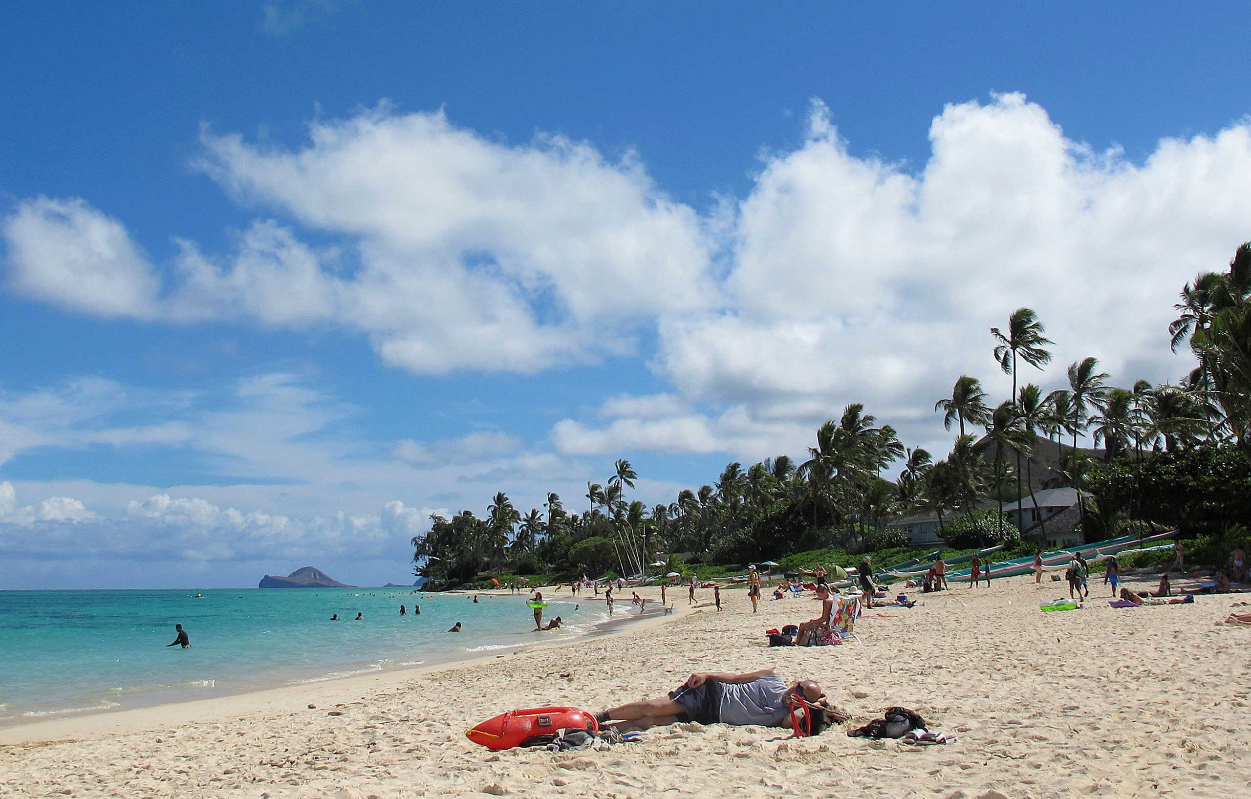 Lanikai Beach in Kailua, Hawaii. (Audrey McAvoy—AP)