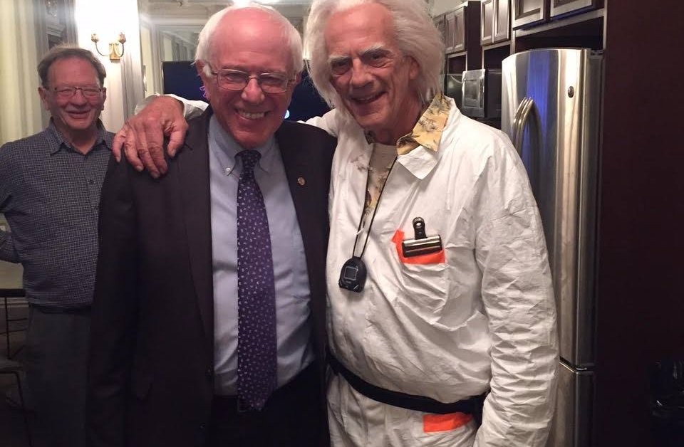 Back to the Future Day: See Bernie Sanders Meet Doc Brown | Time