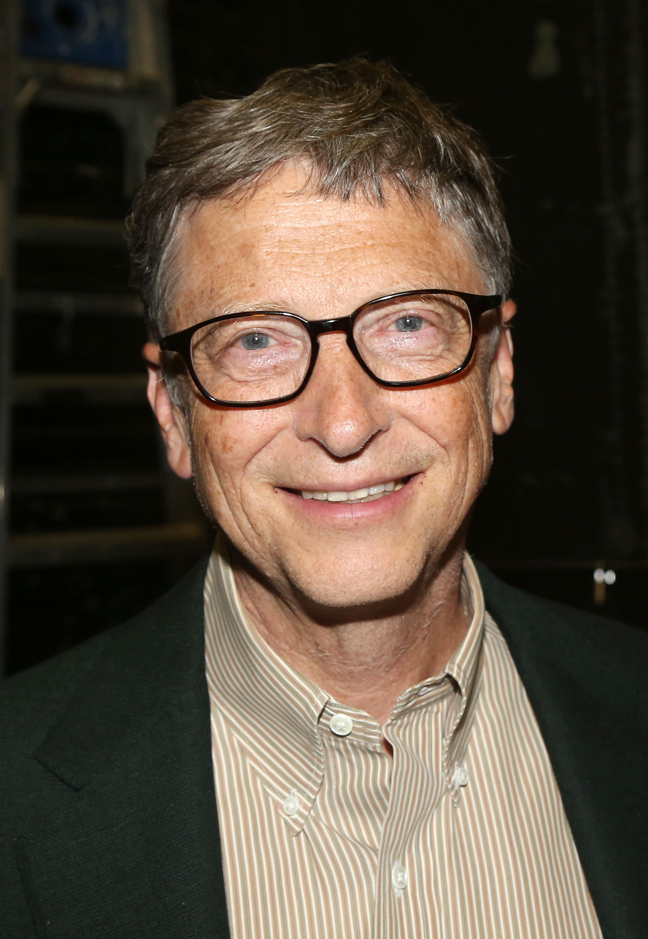 Bill Gates at musical "Hamilton" on Broadway in New York City on Oct. 11, 2015.