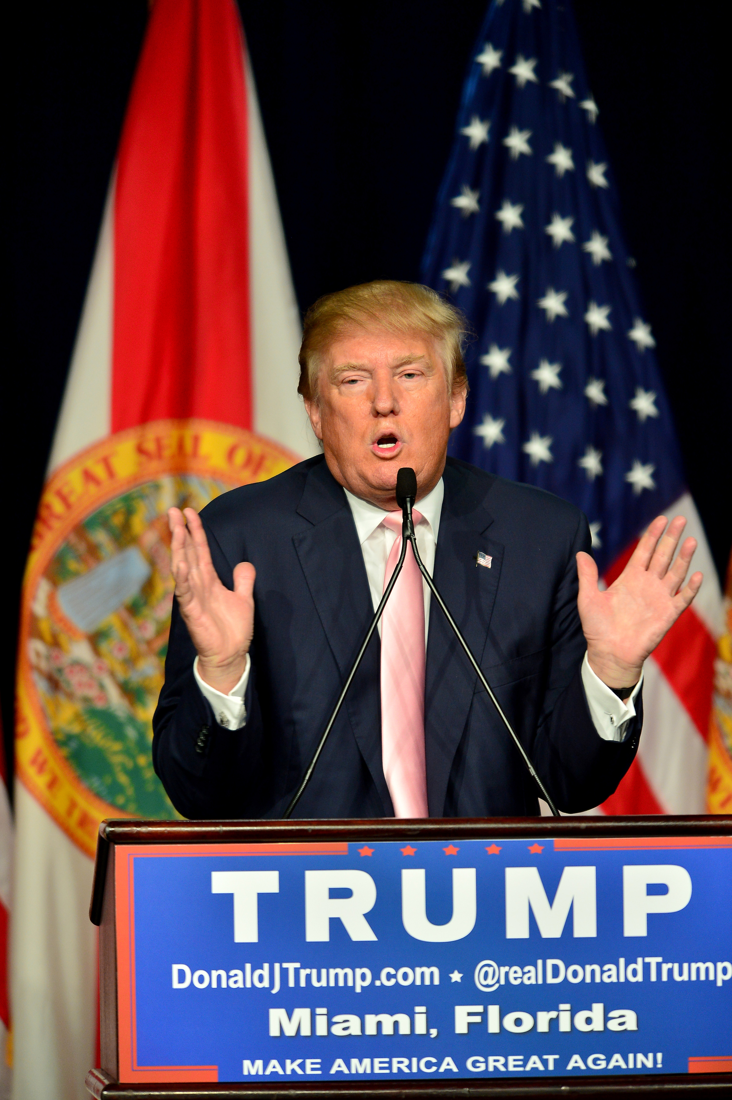 Donald Trump is pictured on Oct. 23, 2015 in Doral, Fla. (Johnny Louis—Getty Images)