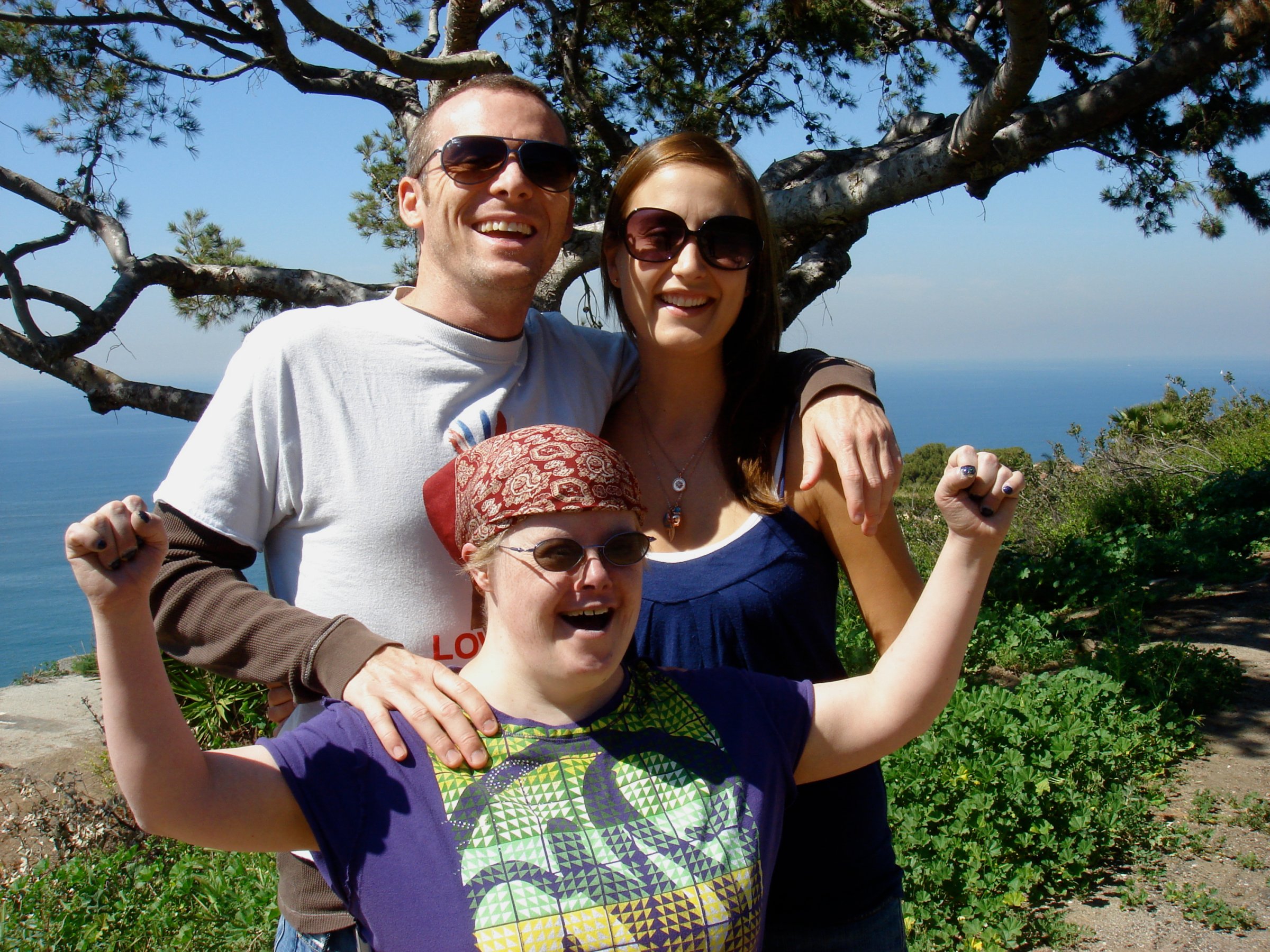 Brian, Tempany and Kelly Donovan in Rancho Palos Verdes, California in 2008.