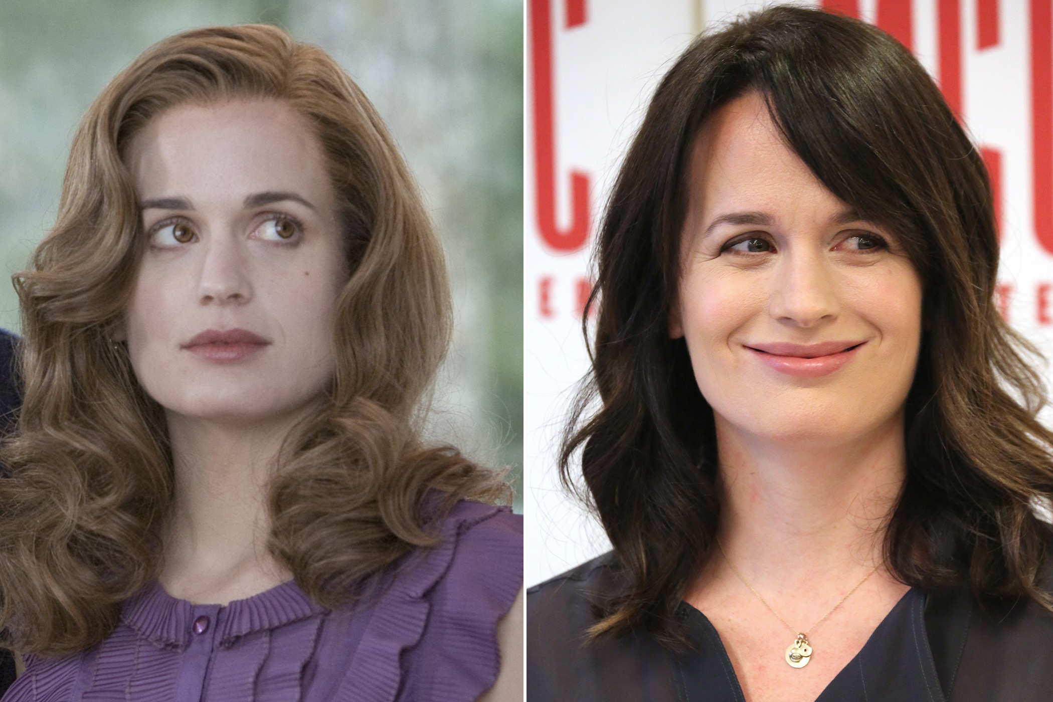 Left: Elizabeth Reaser as Esme Cullen in Twilight, 2008; Right: in 2015