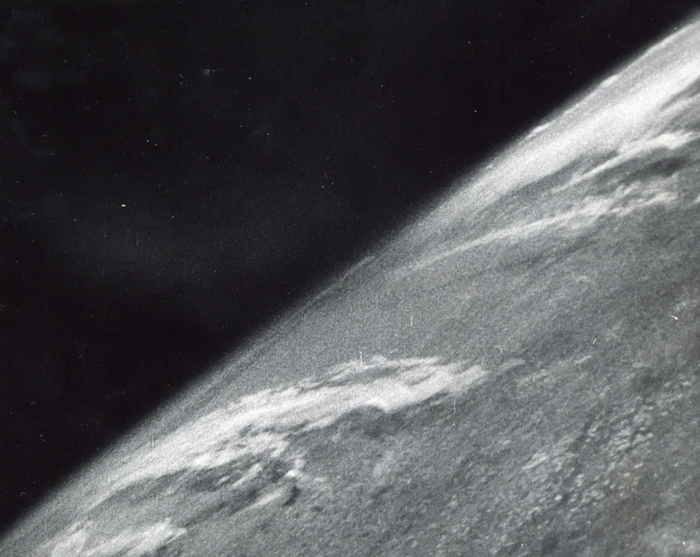 First photo of the Earth taken from space