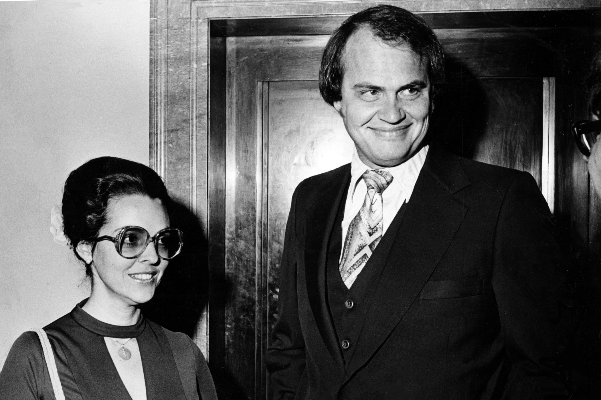 Fred Thompson represents Marie Ragghianti, chairwoman of Tennessee's Board of Pardons and Paroles, in a case against Gov. Ray Blanton, whom she accused of firing her for refusing to go along with a cash-for-clemency scheme in Nashville, Tenn. in October 1977.