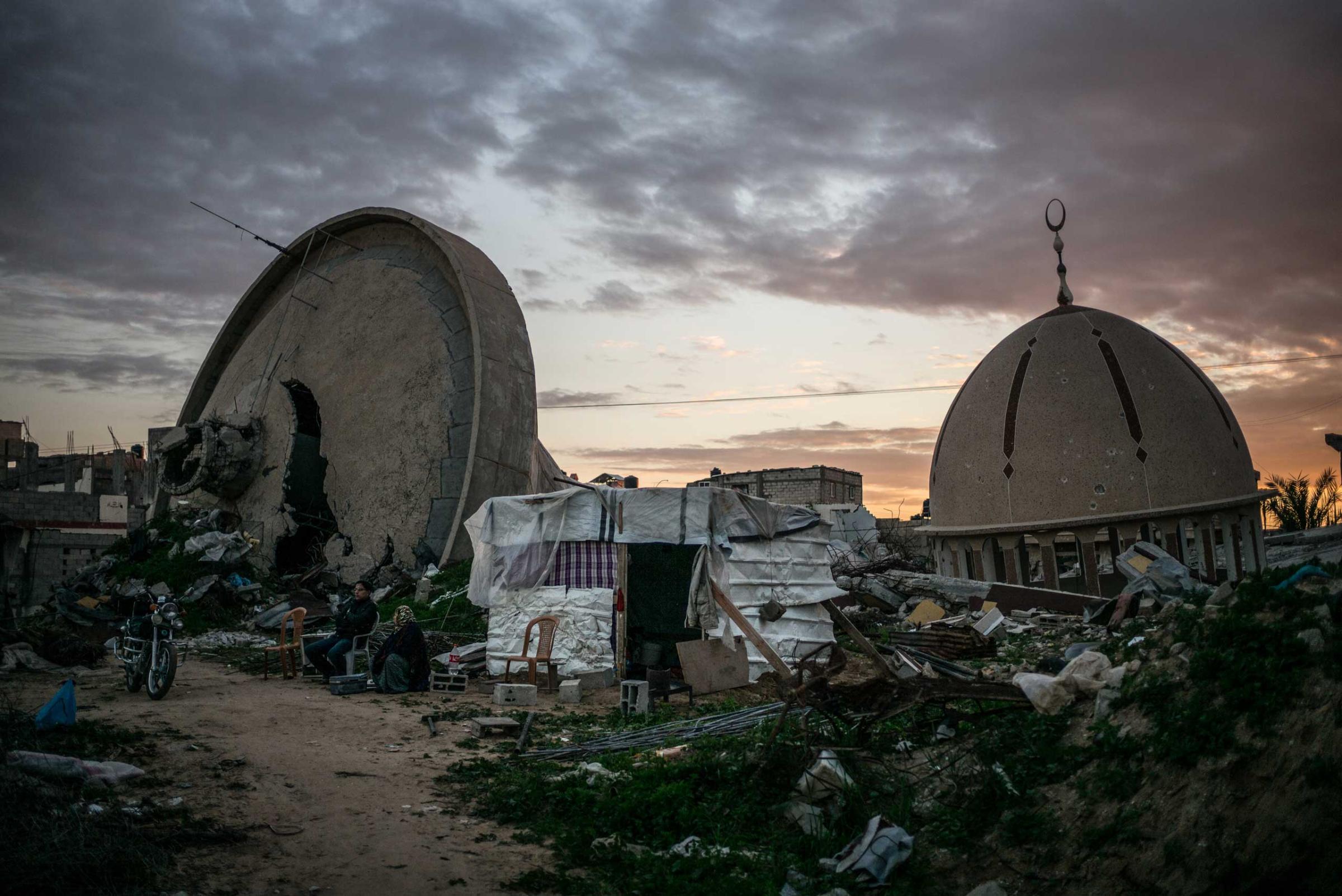 Khuza'a center, in the in the south of the Gaza Strip, has been heavily damaged during the last assault, known as Operation Protective Edge. Gaza Strip, December 2014.