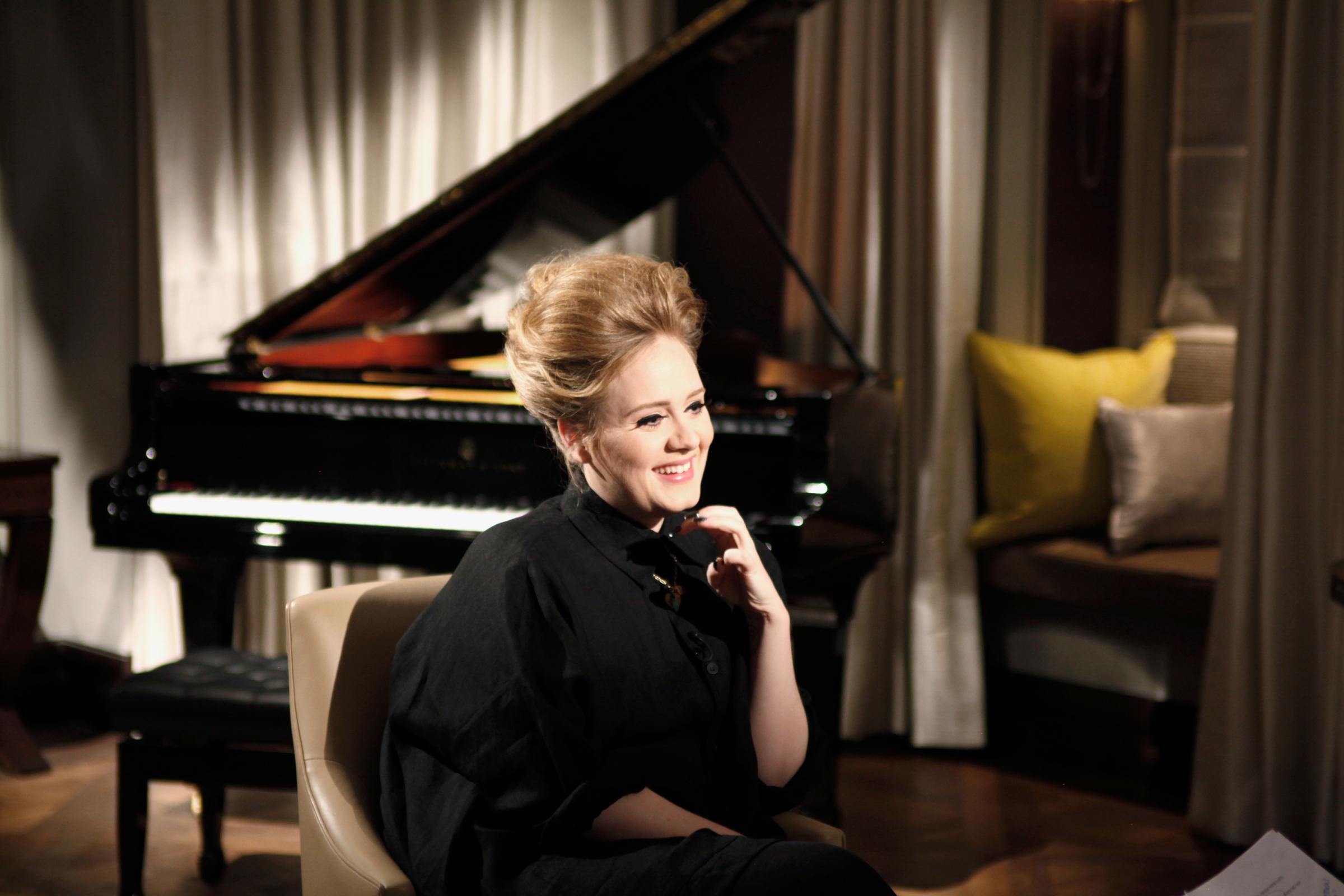 June 2012 ADELE LIVE IN LONDON -- Pictured: (l-r) Adele sits down with Matt Lauer to discuss her upcoming TV special Adele Live in London with Matt Lauer to air on NBC Sunday, June 3rd from 8-9 pm -- (Photo by: NBC/NBCU Photo Bank via Getty Images)