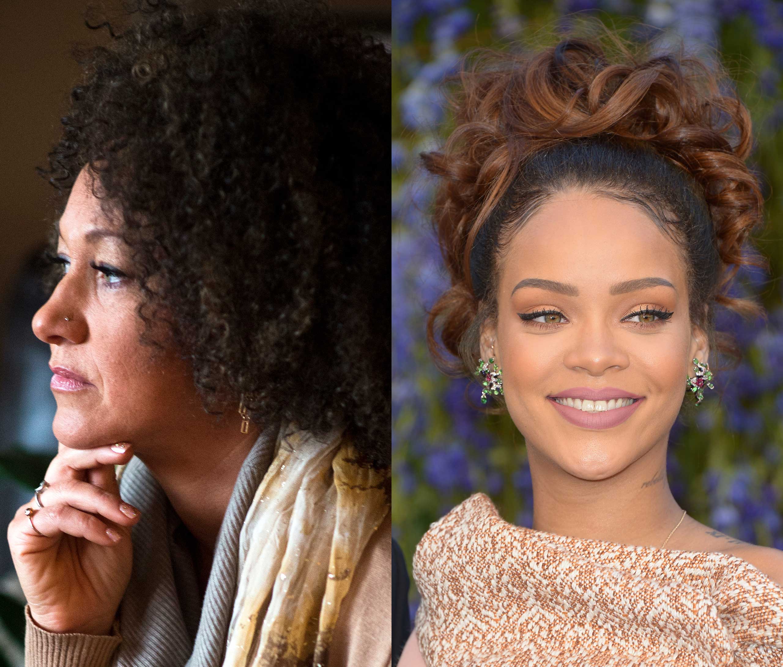 Rachel Dolezal and Rihanna. (Colin Mulvany—The Spokesman-Review/AP;Dominique Charriau—Getty Images)