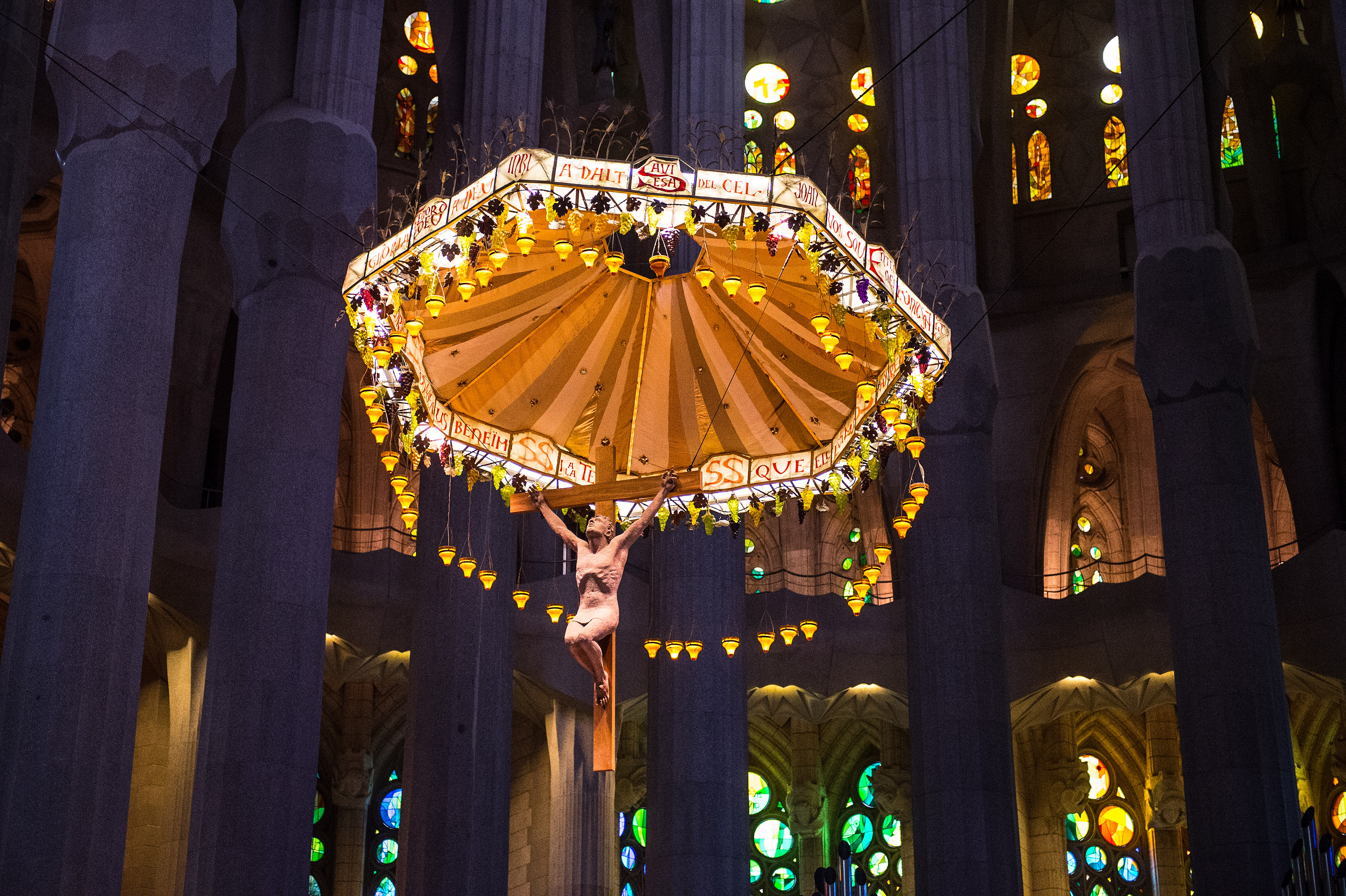 A general view of the Basilica of 'La Sagrada Familia' in Barcelona on Oct. 26, 2015.