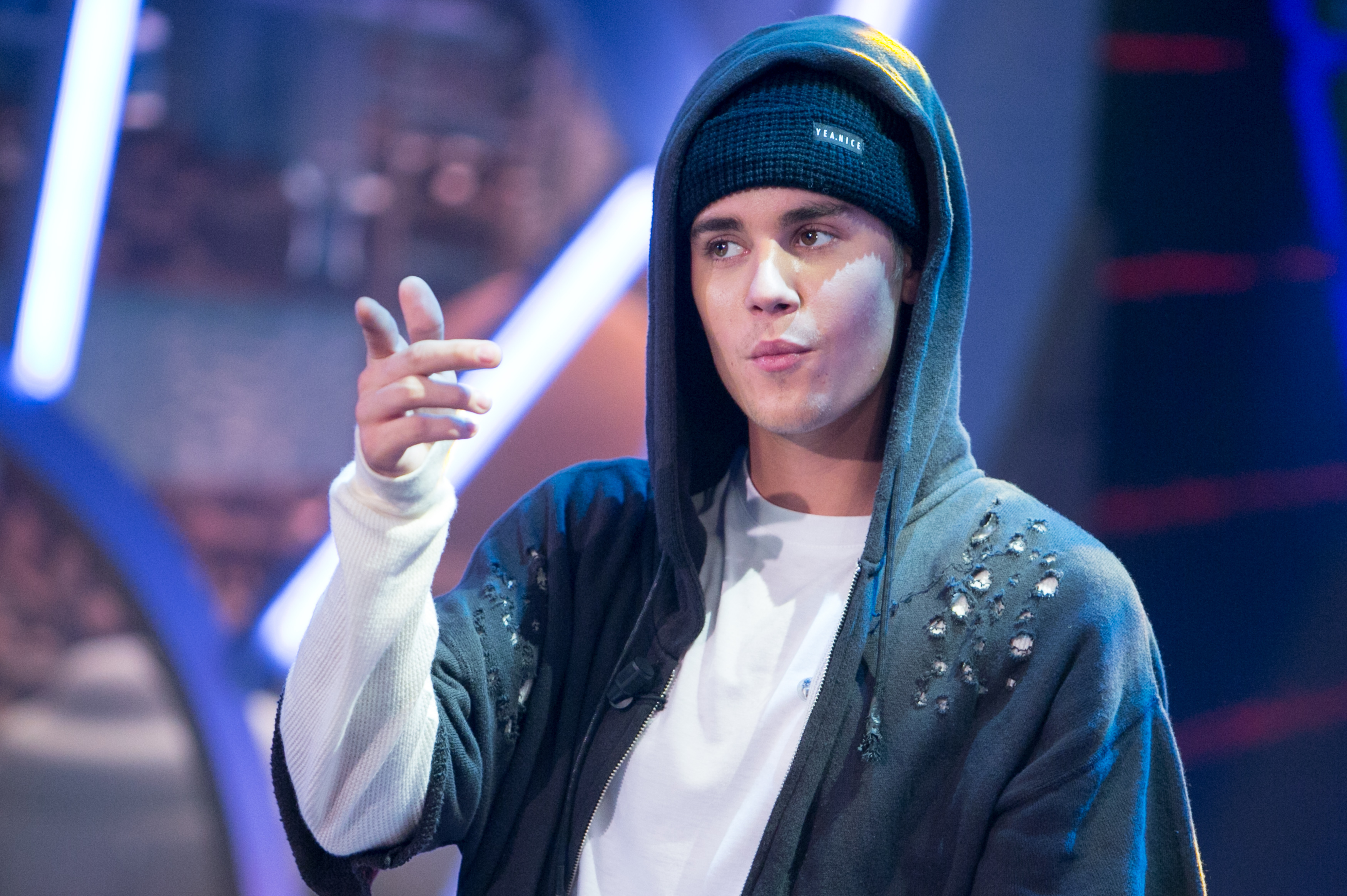 Justin Bieber Attends 'El Hormiguero' Tv Show