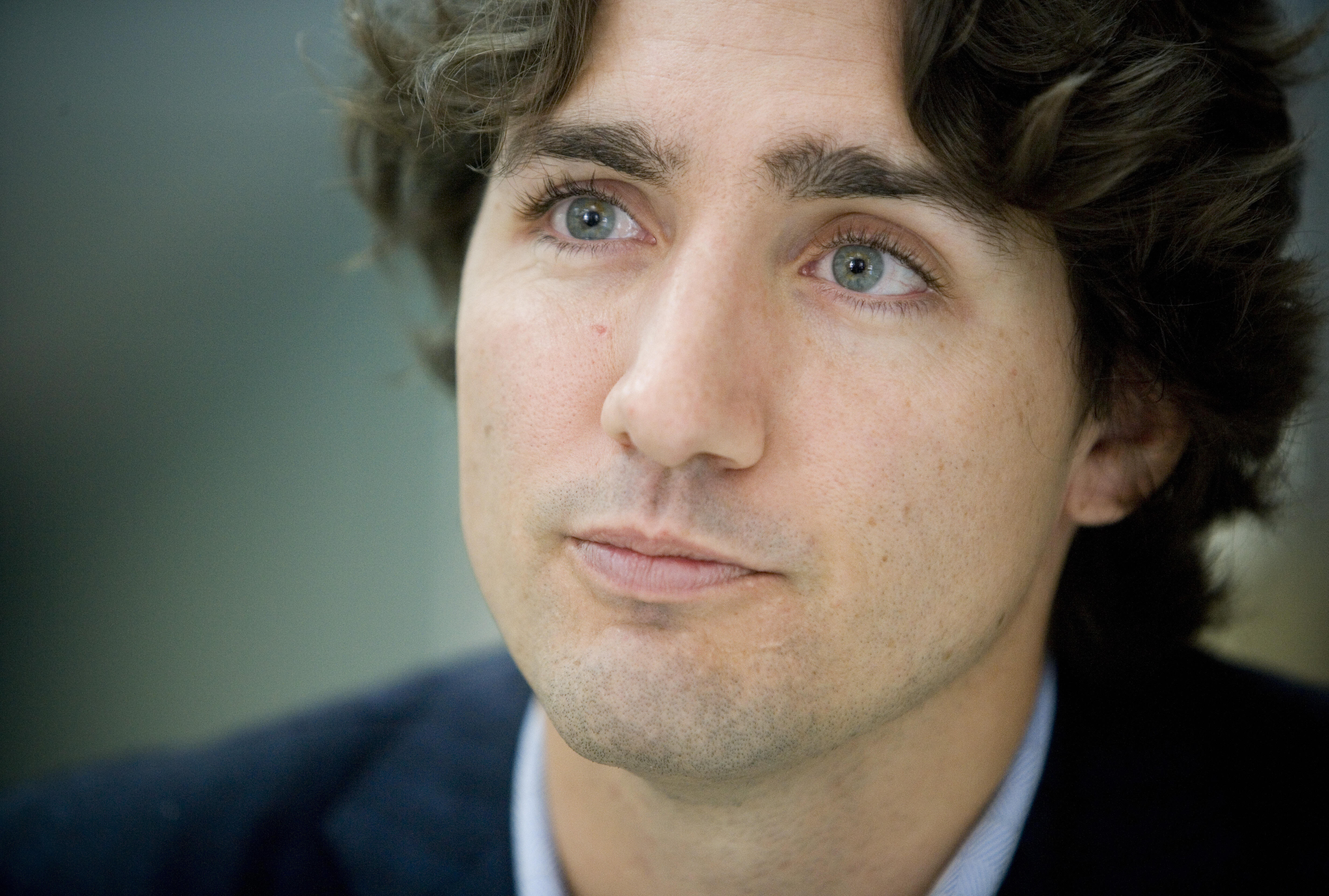Justin Trudeau in his campaign office in 2008 in Montreal, two days before the federal elections.