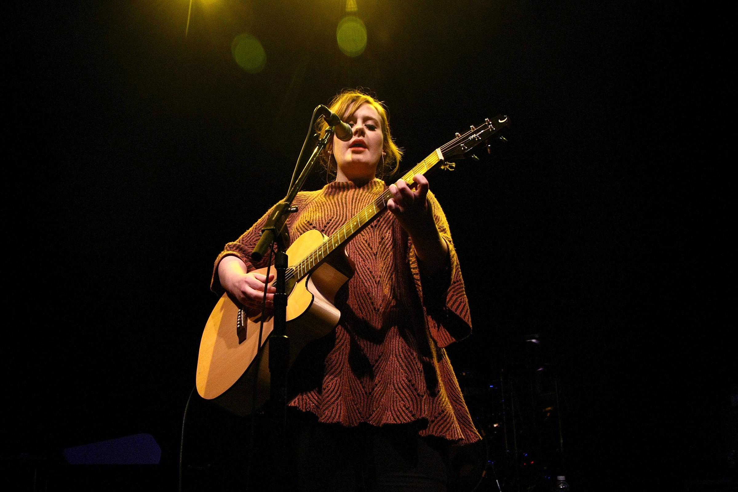 WASHINGTON - JANUARY 17: Musician Adele performs at the 9:30 Club on January 17, 2009 in Washington, DC. (Photo by Michael Loccisano/Getty Images)