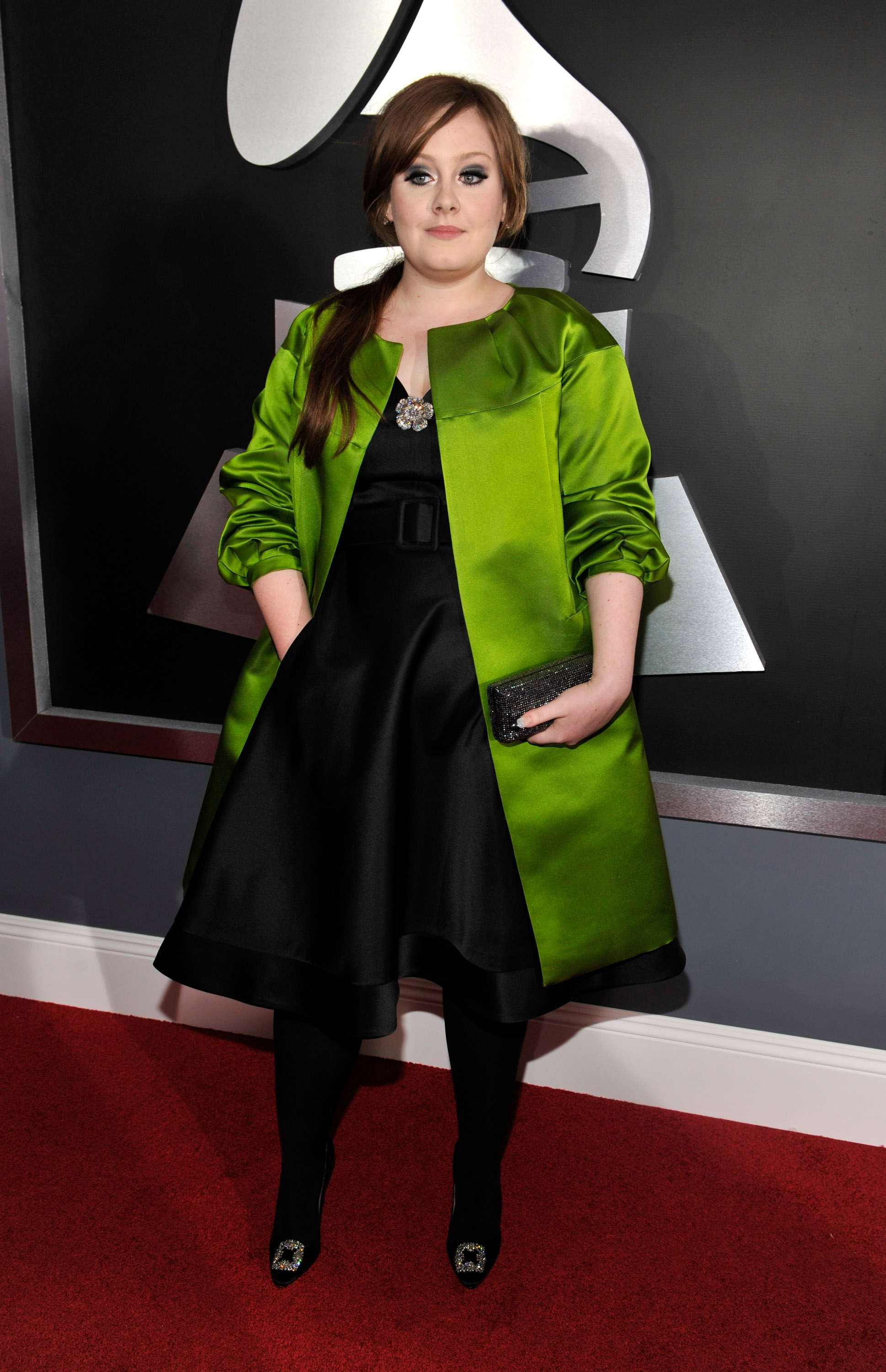 Adele arrives at the 51st Annual GRAMMY Awards at the Staples Center in Los Angeles on Feb. 8, 2009.