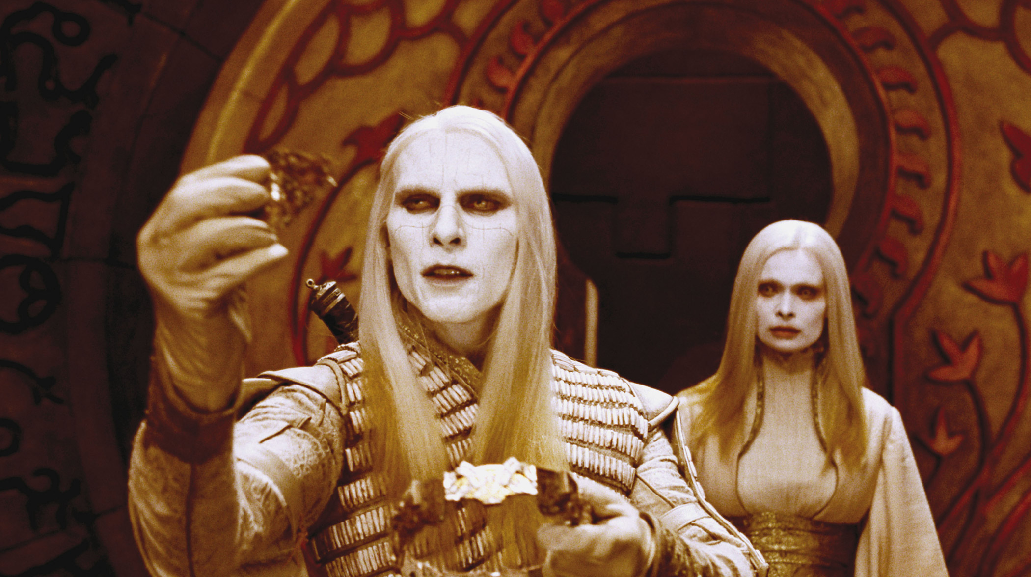 Luke Goss and Anna Walton as Prince and Princess Nuada in Hellboy 2: The Golden Army, 2008.