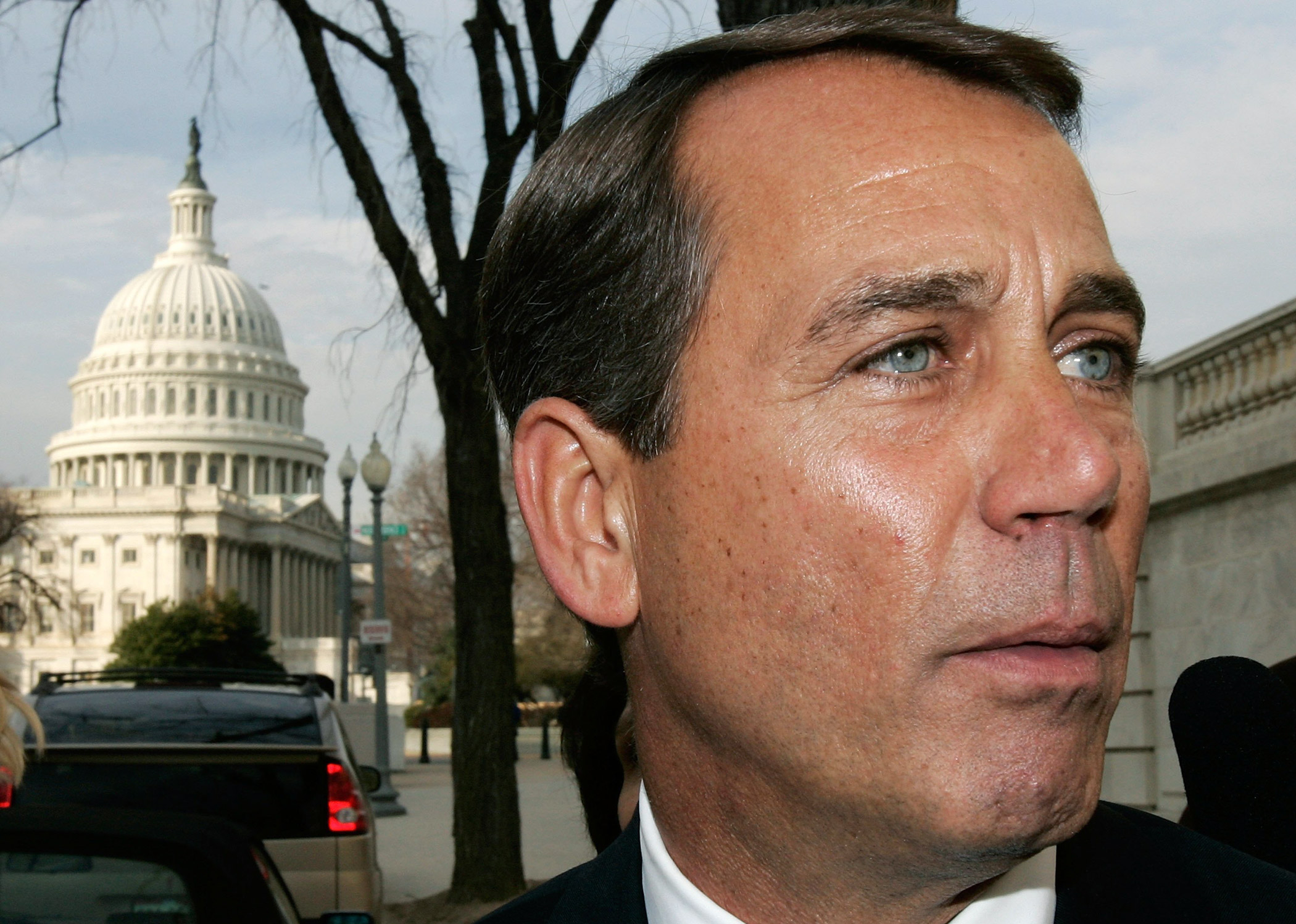 Boehner after being elected as House Republican leader on Capitol Hill in Washington on Feb. 2, 2006.