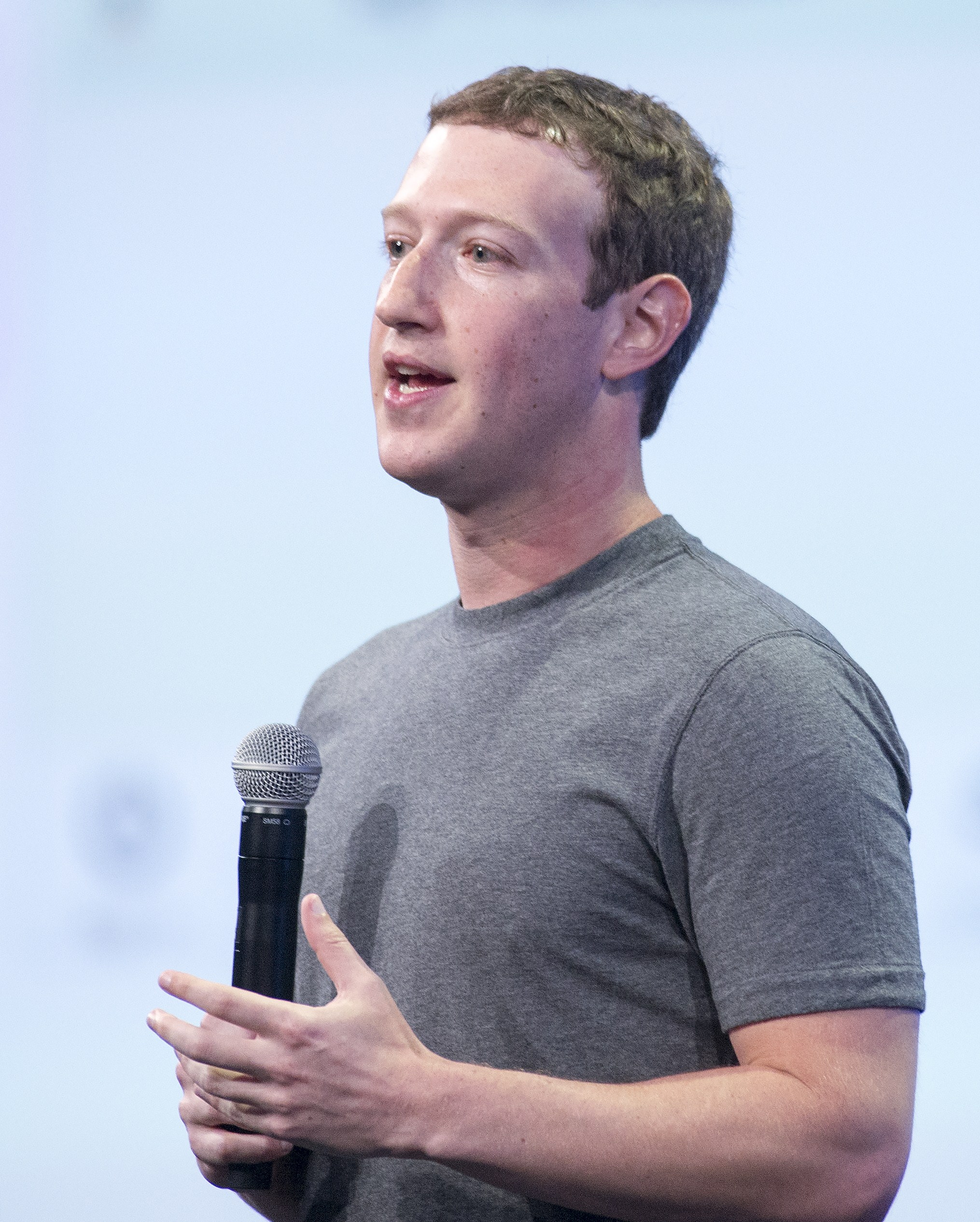 Mark Zuckerberg at the F8 summit in San Francisco on March 25, 2015.