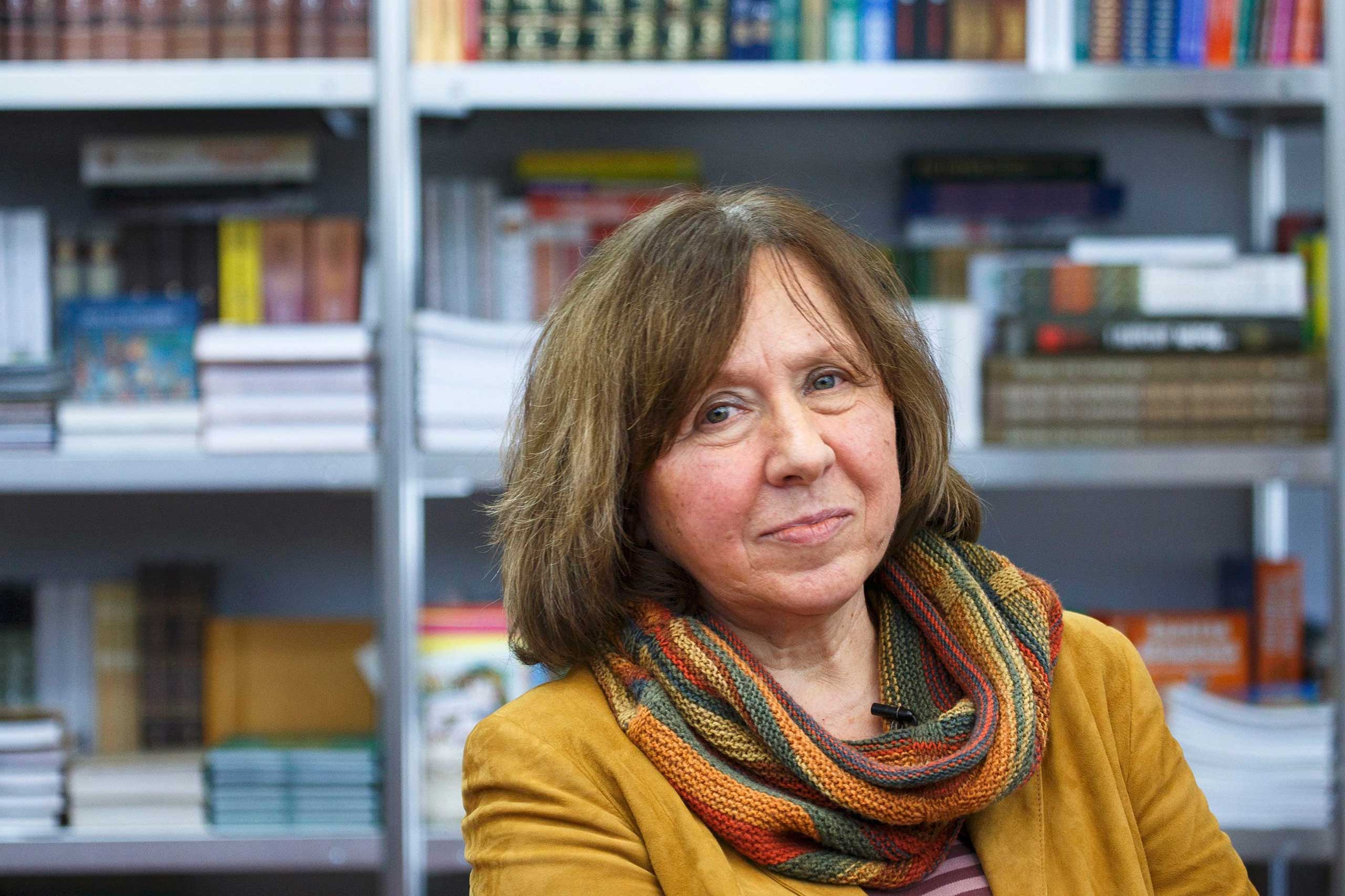 Svetlana Alexievich in Minsk, Belarus in 2014. (Reuters)