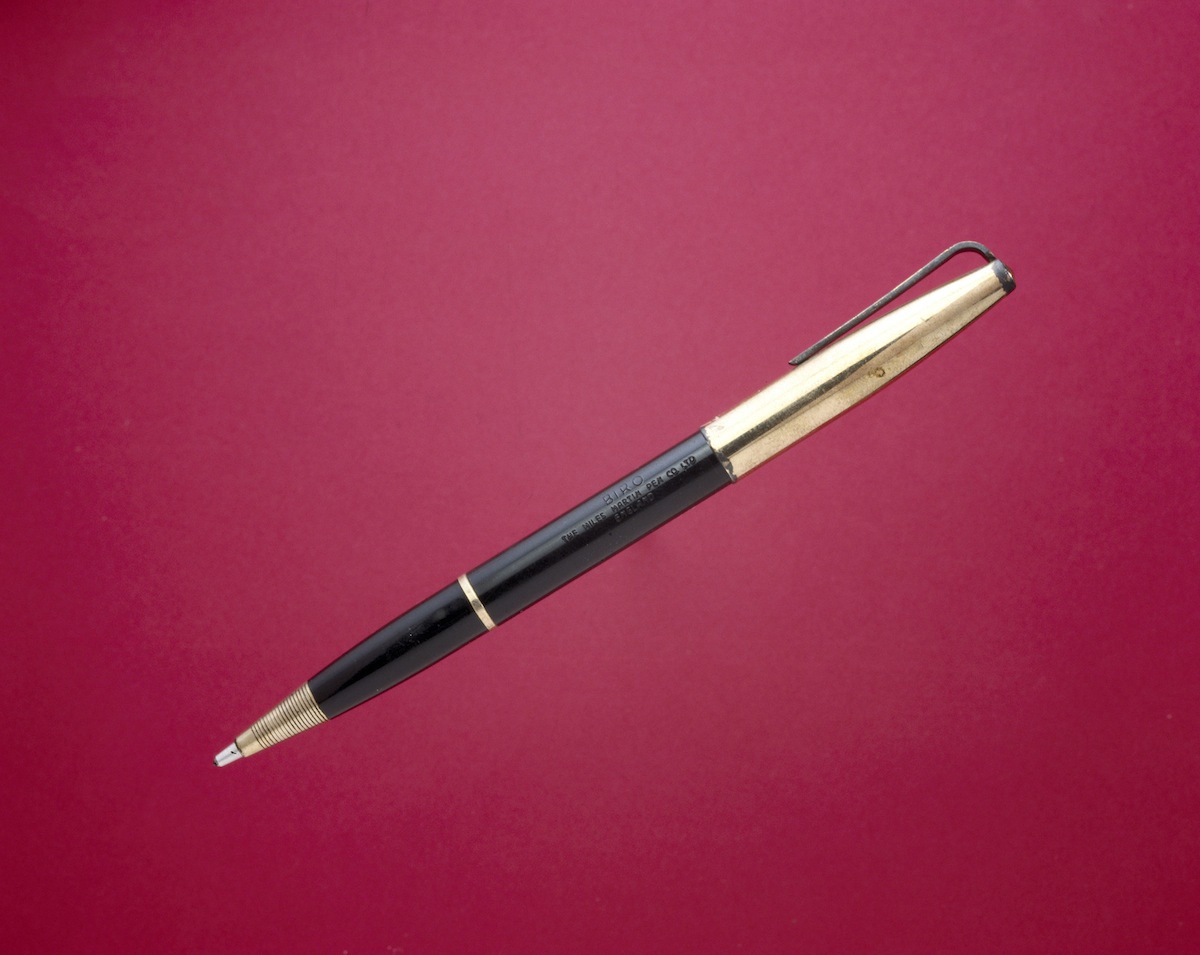 Early ball-point pen, c 1945.