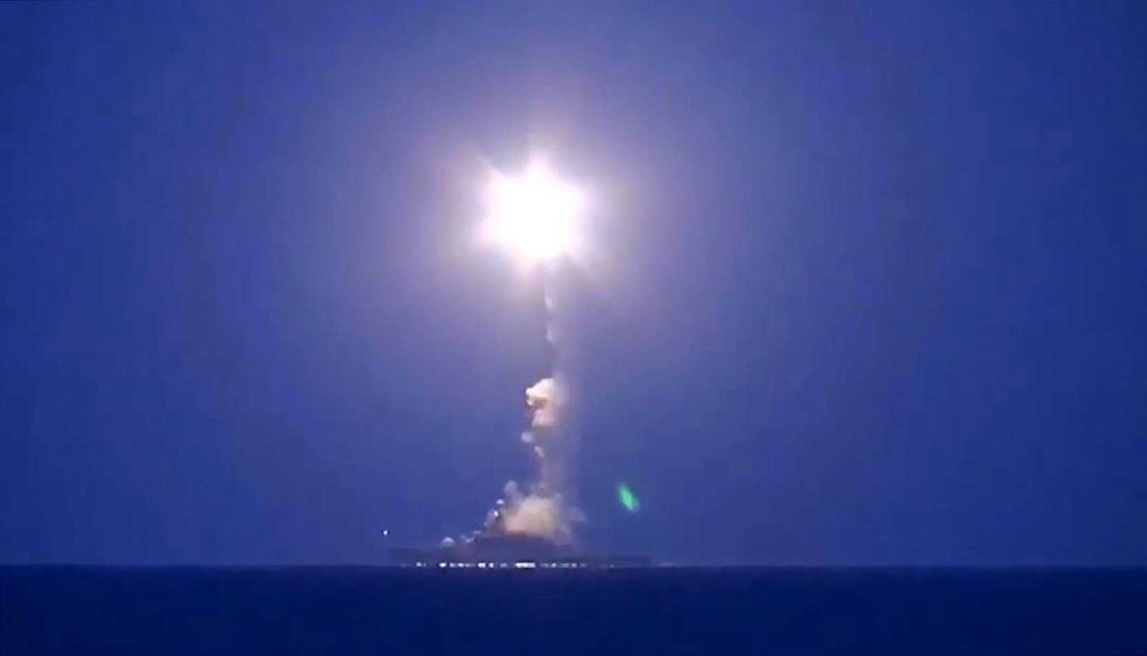 Russian Navy delivers air strikes from Caspian Sea against ISIS targets in Syria