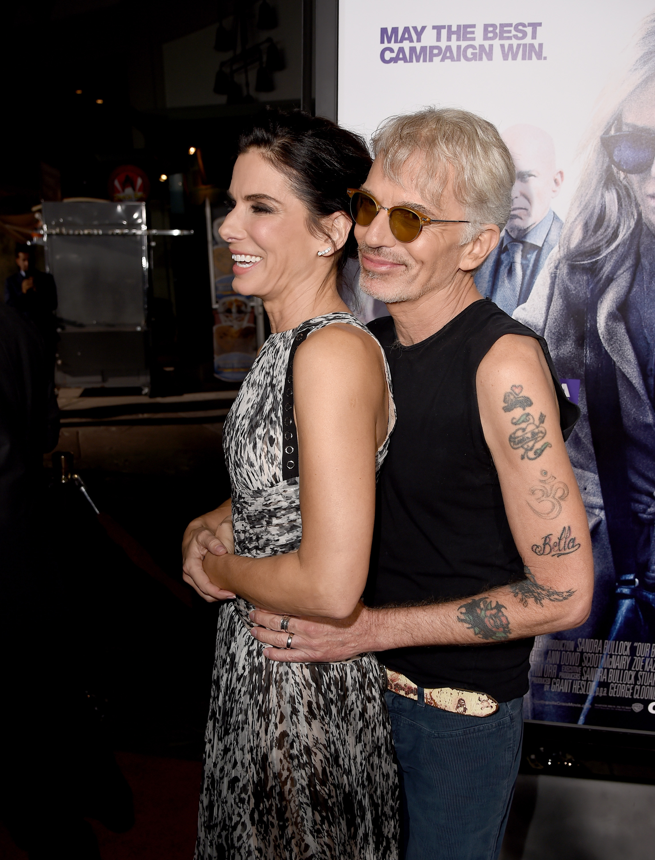 Sandra Bullock and Billy Bob Thornton attend the premiere of "Our Brand Is Crisis" on Oct. 26, 2015 in Hollywood, Ca. (Kevin Winter—Getty Images)