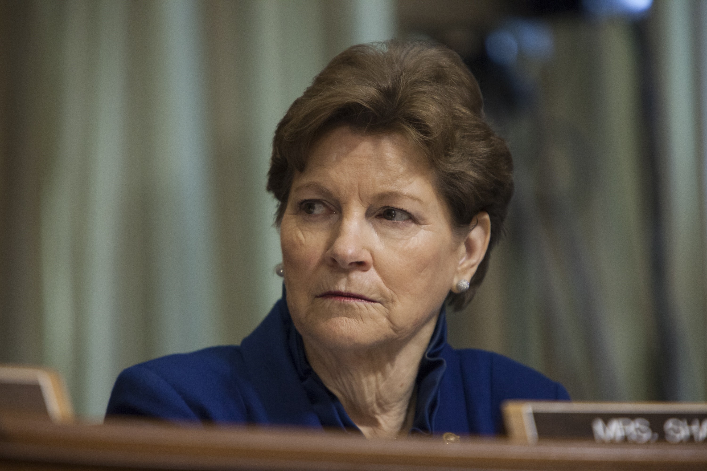 Senator Jeanne Shaheen listens to opening remarks during a Senate Foreign Relations Committee hearing on U.S. Policy In Ukraine in Washington, D.C., USA on March 10, 2015. (Anadolu Agency—Getty Images)
