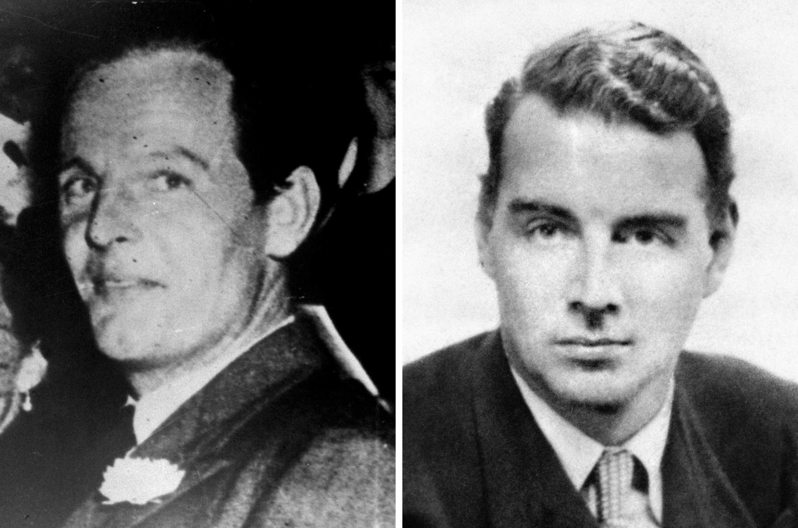 Soviet spies Donald Maclean (left) and Guy Burgess, as official files made public for the first time reveal that Kim Philby made desperate attempts to save his skin after the flight of his fellow Soviet spies, Oct. 23, 2015. (PA Images)