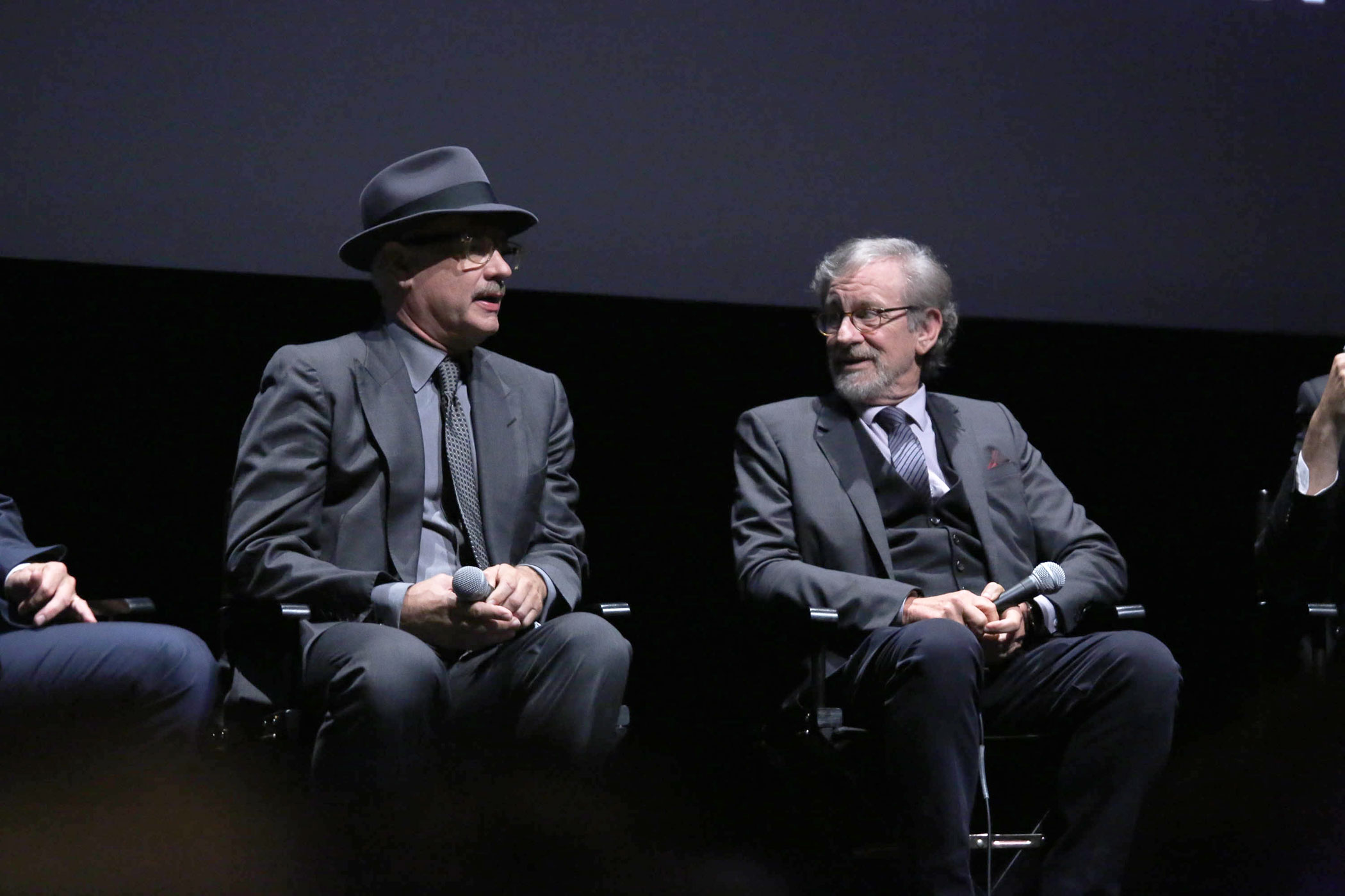Tom Hanks Steven Spielberg NYFF 2015 Bridge of Spies