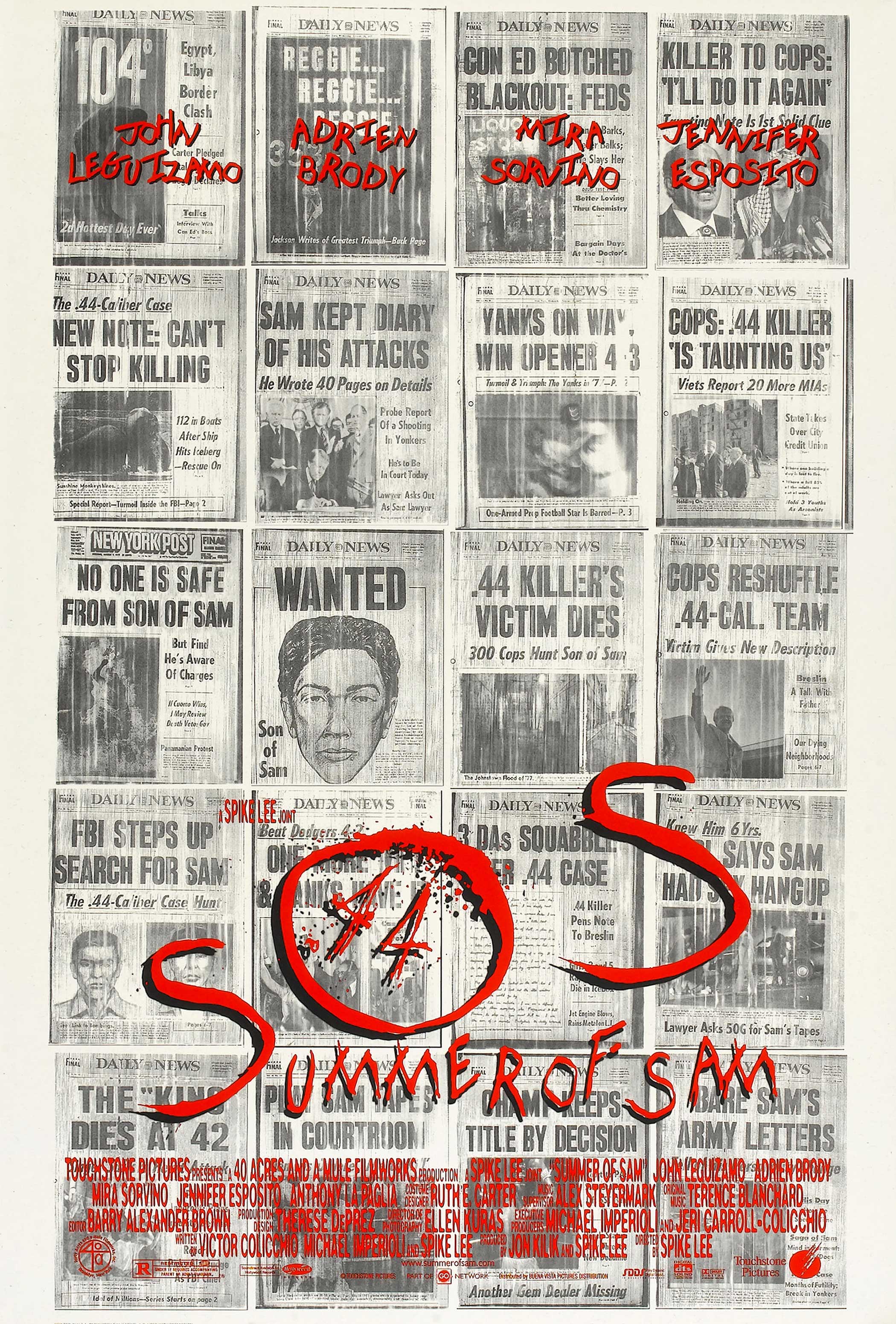 Summer of Sam, 1999 The Spike Lee-directed film is based on the infamous 1976/1977 killings by David Berkowitz in New York City. Berkowitz killed six victims and wounded seven others, claiming that he obeyed orders from his neighbor's dog.