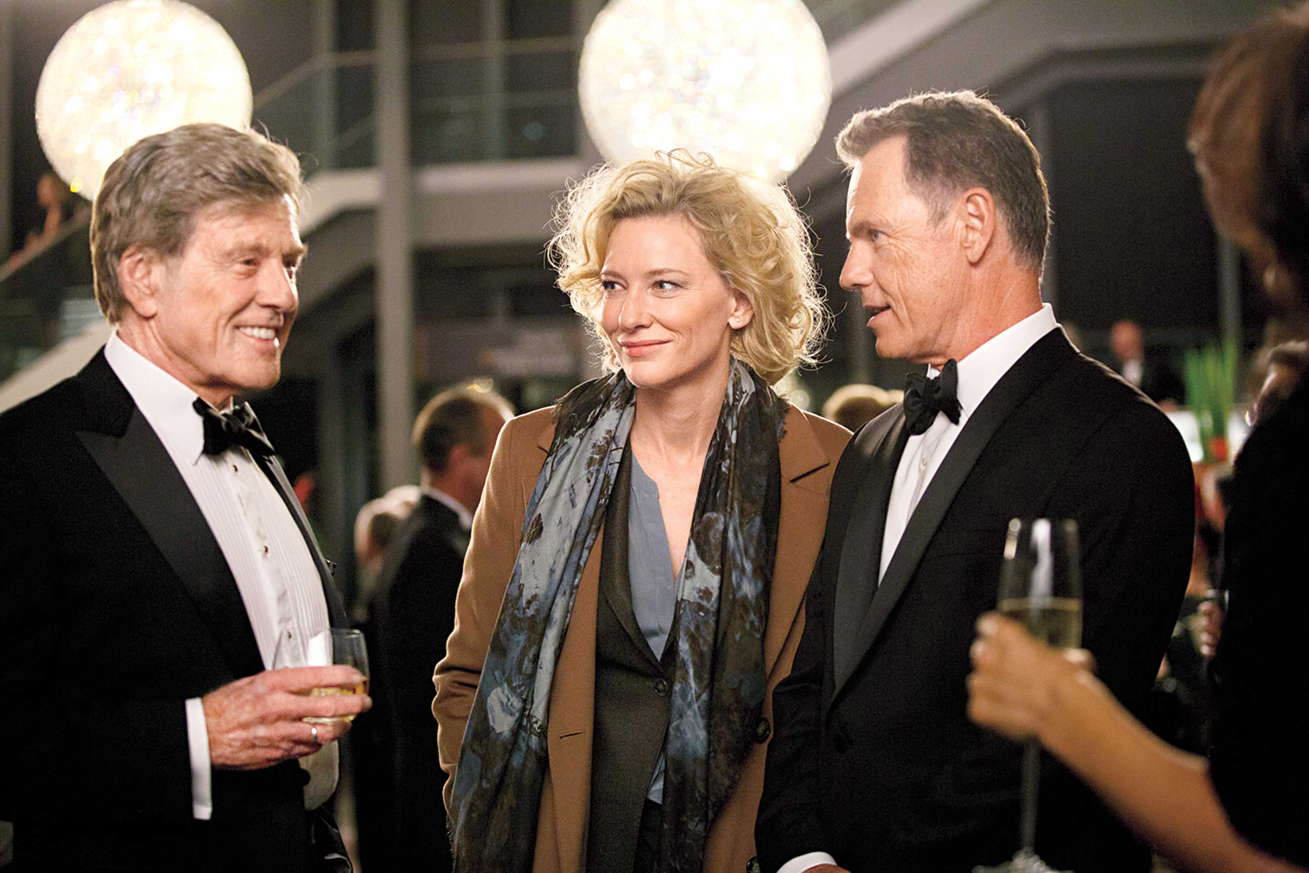 Redford and Blanchett with Bruce Greenwood as CBS News president Andrew Heyward (Sony Pictures Classics)