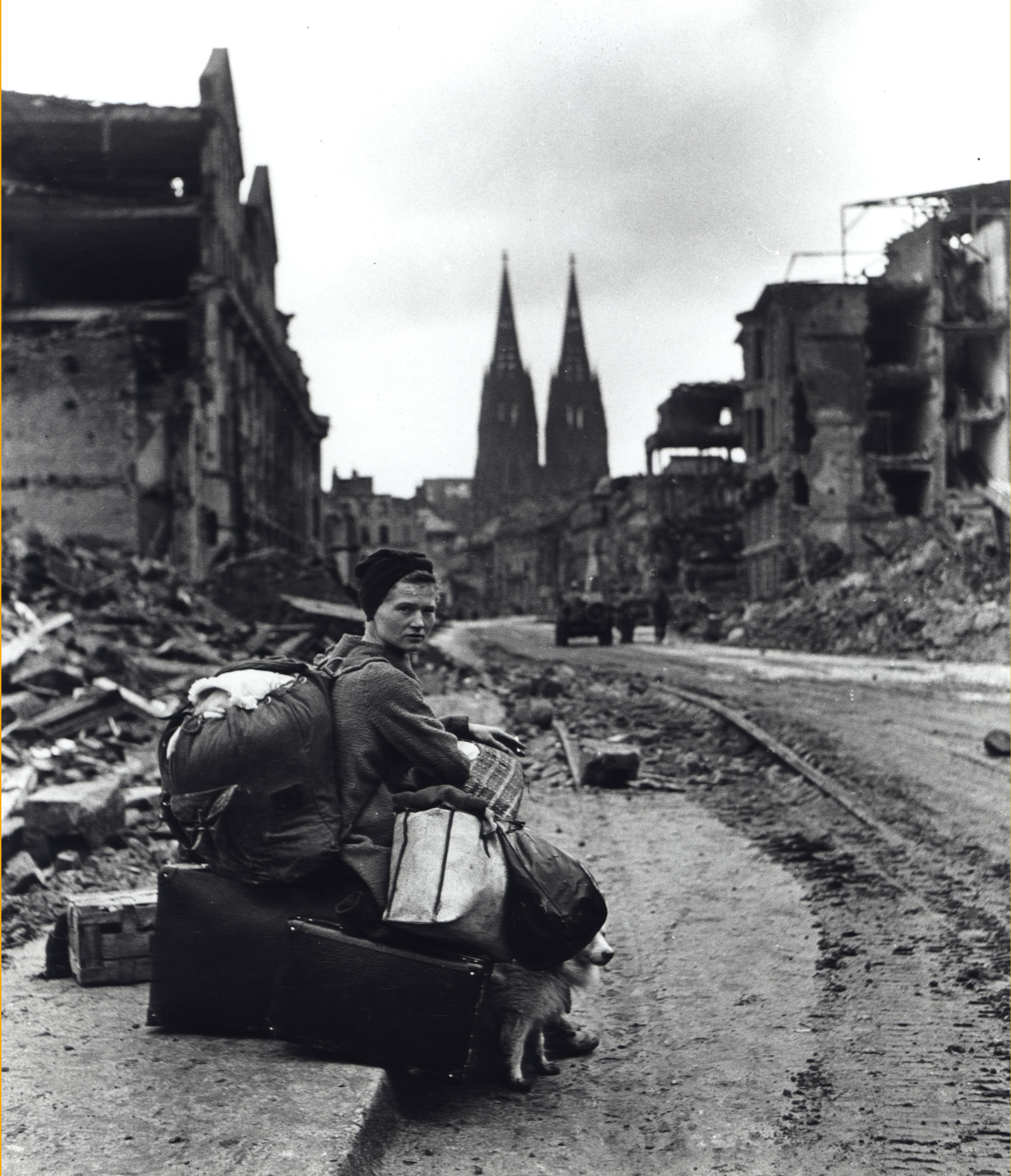 A Poker-Face German Girl, Cologne, Germany, March 1945