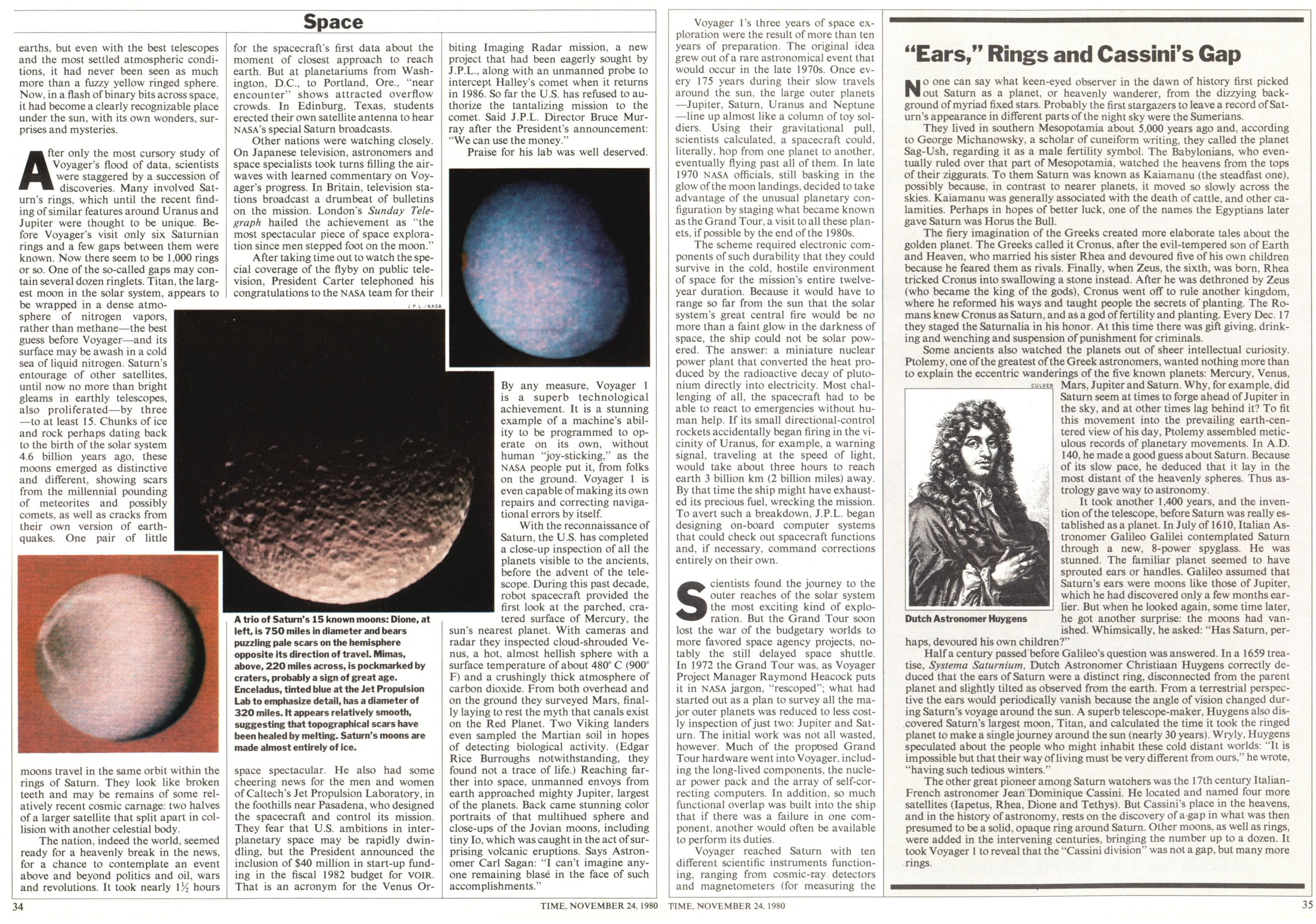 A spread from the Nov. 24, 1980, issue of TIME