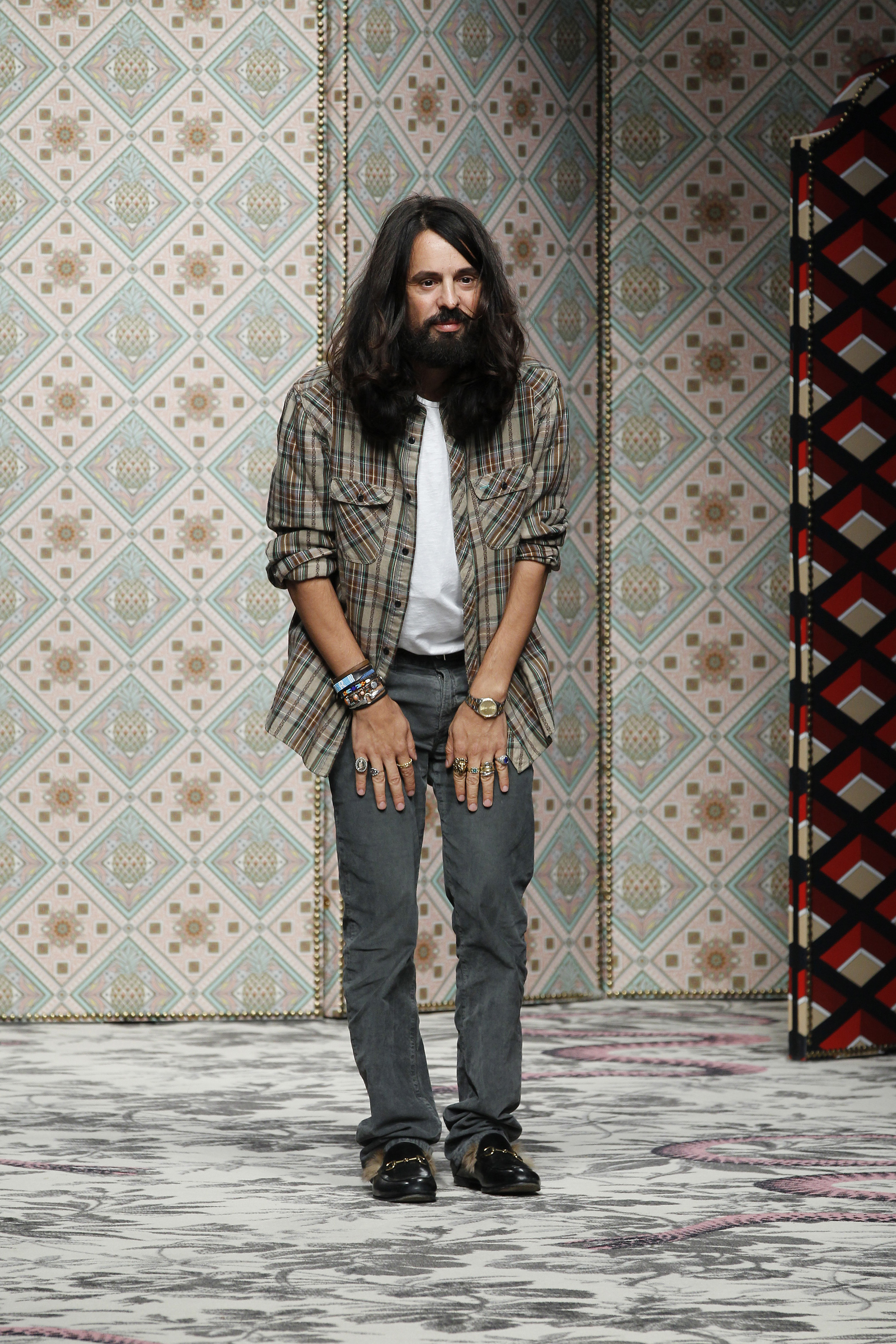 Gucci’s creative director Alessandro Michele at Milan Fashion Week in September. (Dan and Corina Lecca)